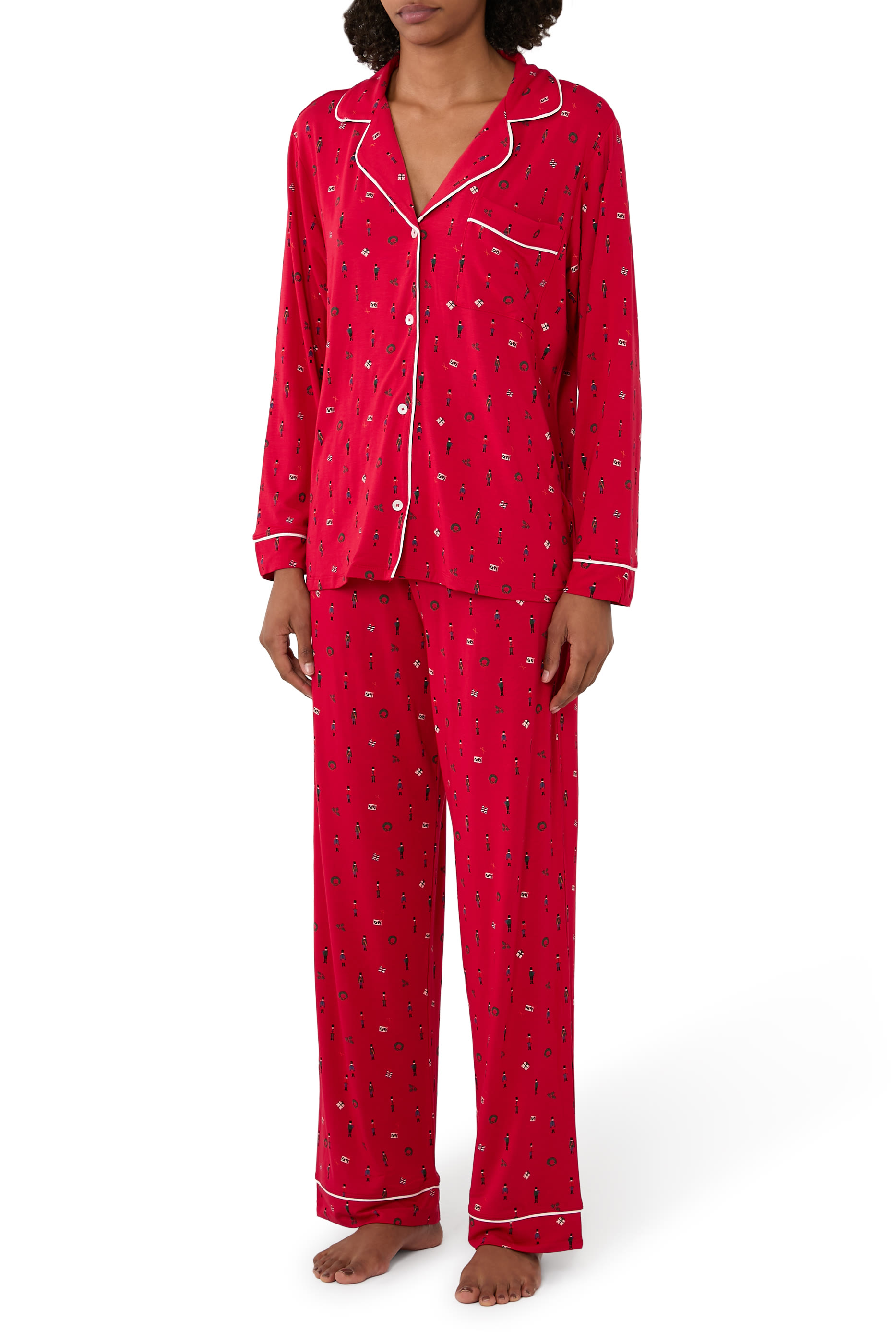 Gisele Printed TENCEL&trade; Modal Long Pajama Set