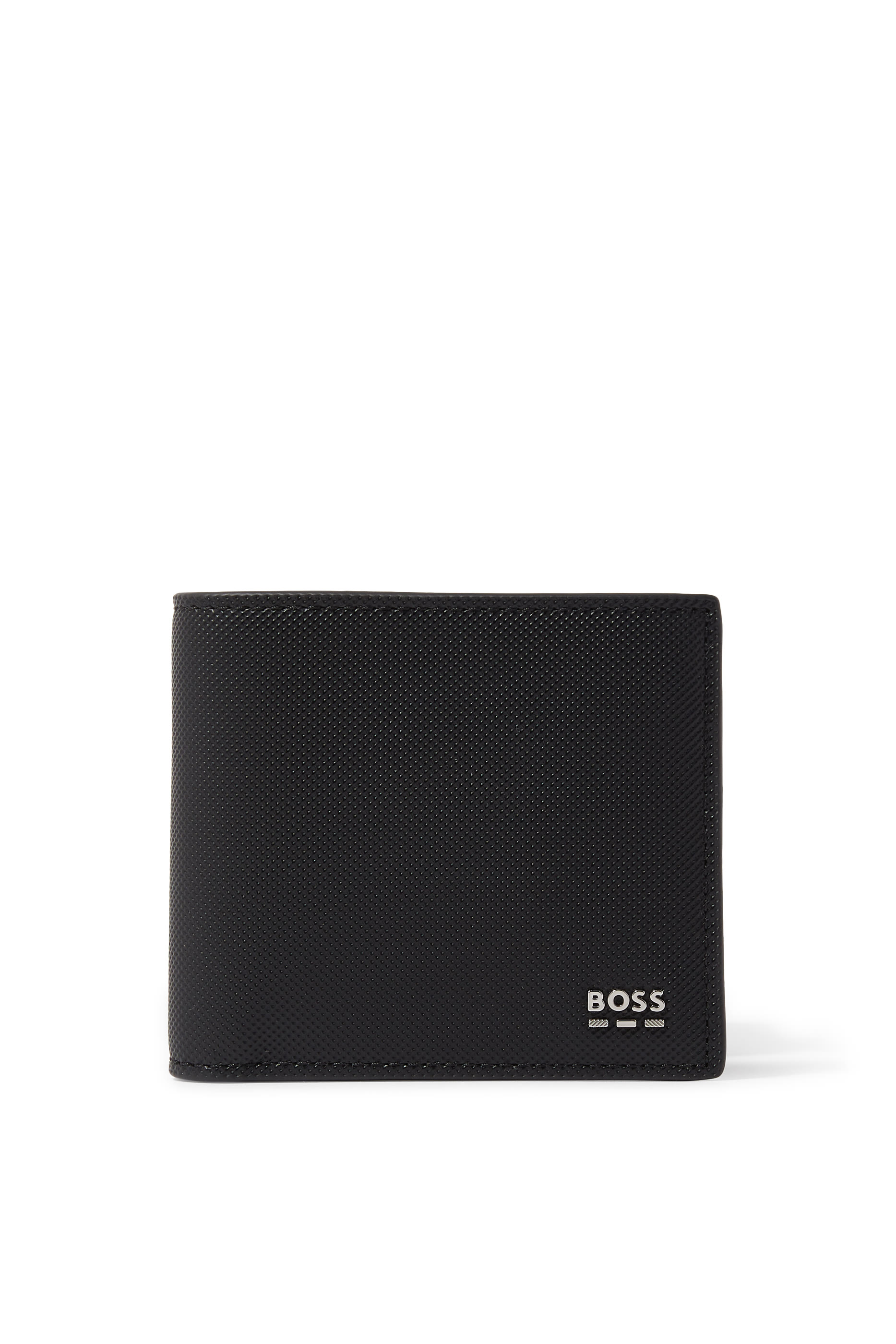 Logo Textured-Finish Wallet