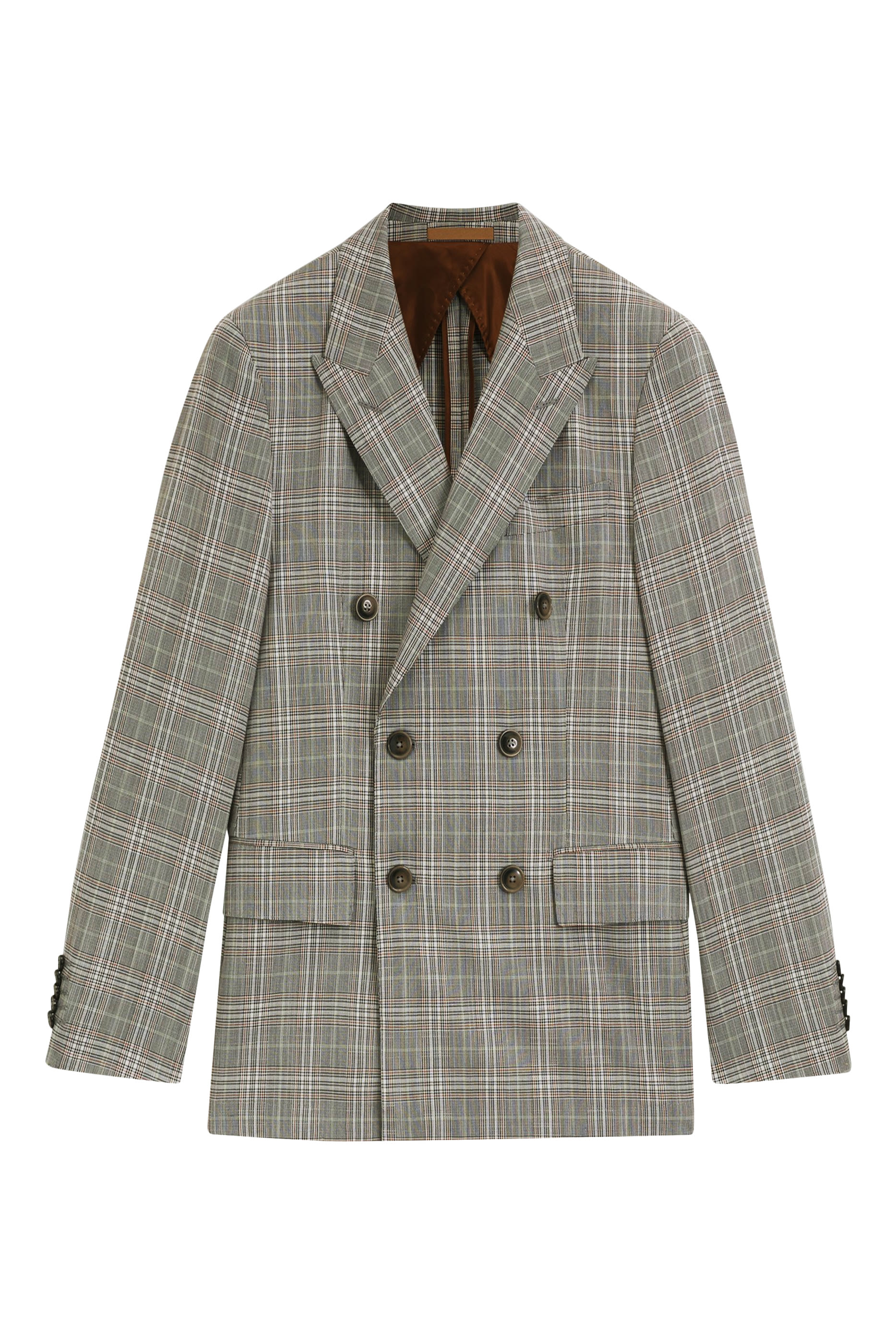 Checked Slim-Fit Jacket