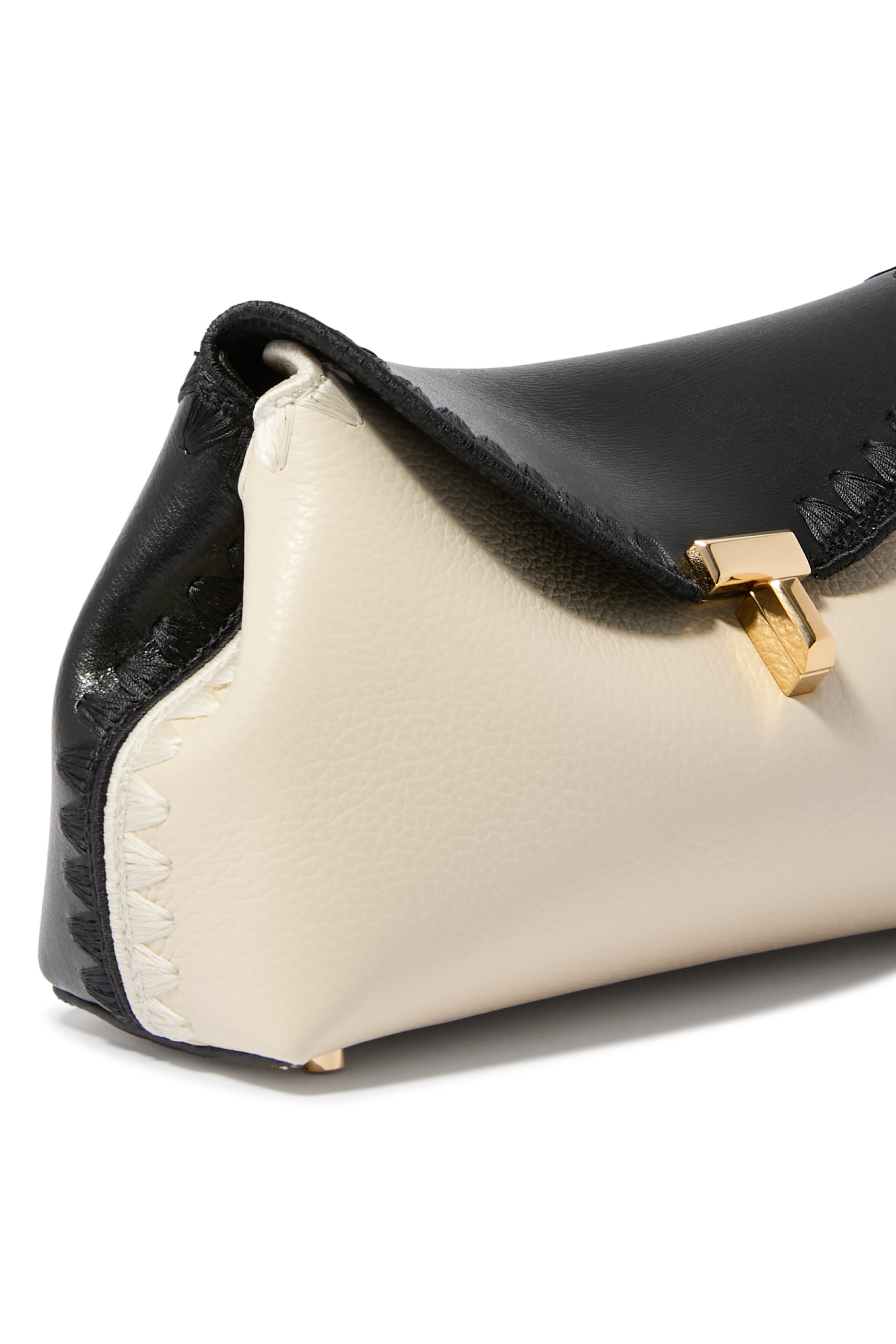  Mini T-Lock Leather Clutch