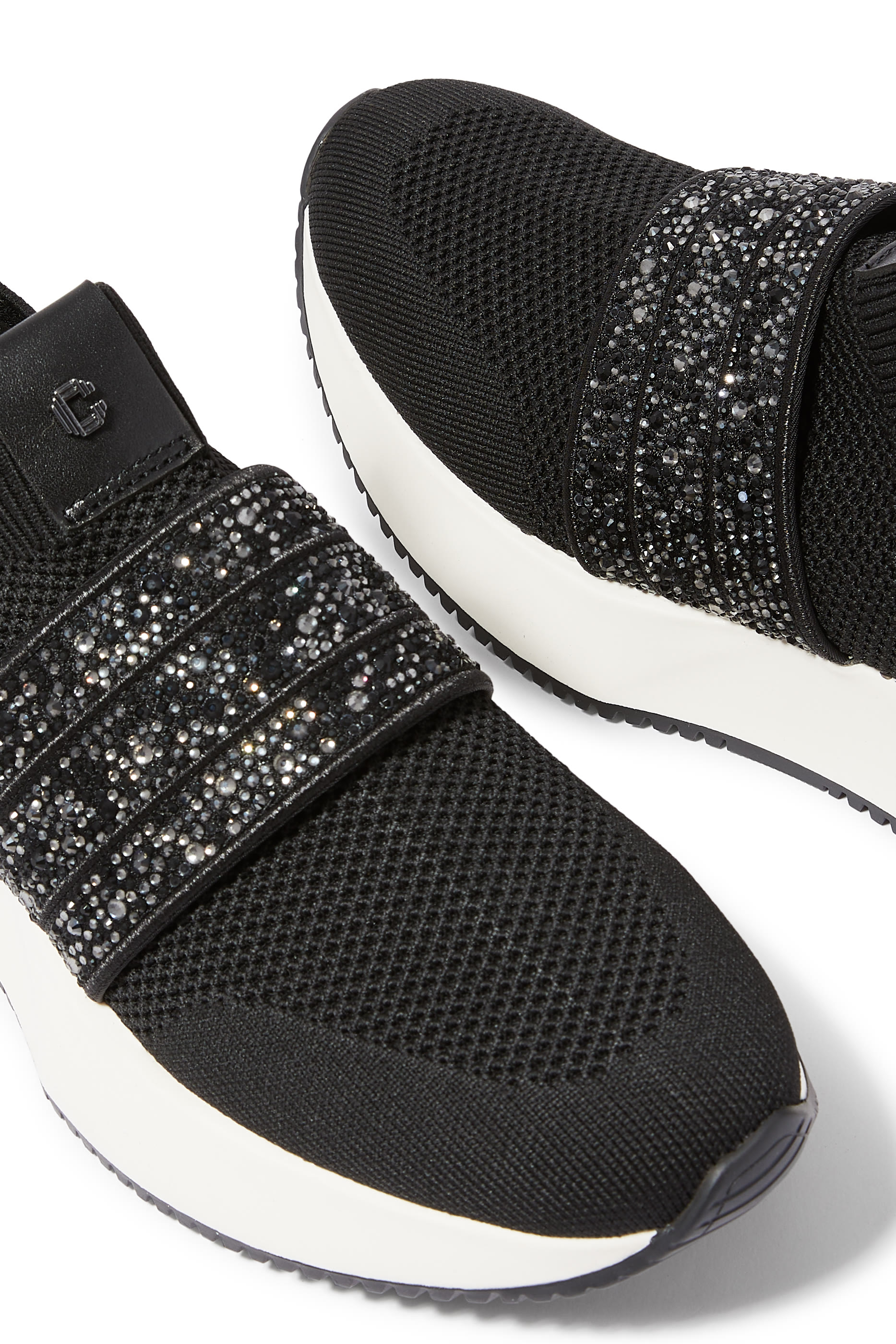 Carvela Flare Sparkle Slip On Sneakers