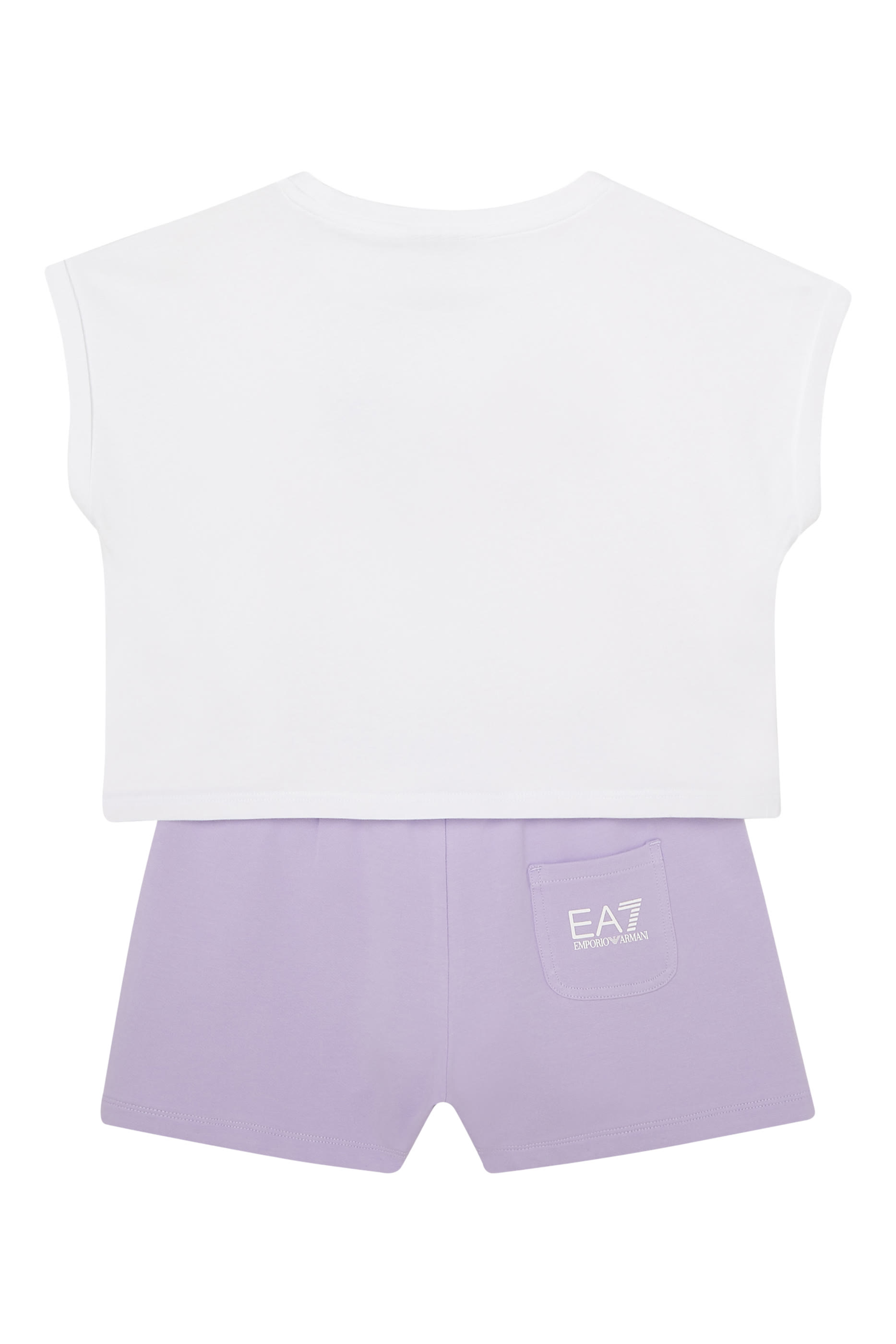 Kids EA7 Logo T-Shirt & Shorts Set