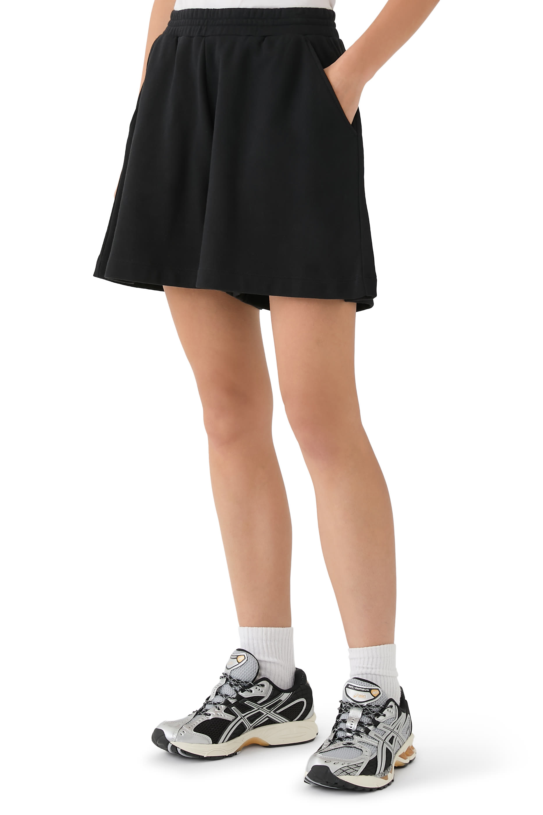 Embroidered Eagle Logo Shorts