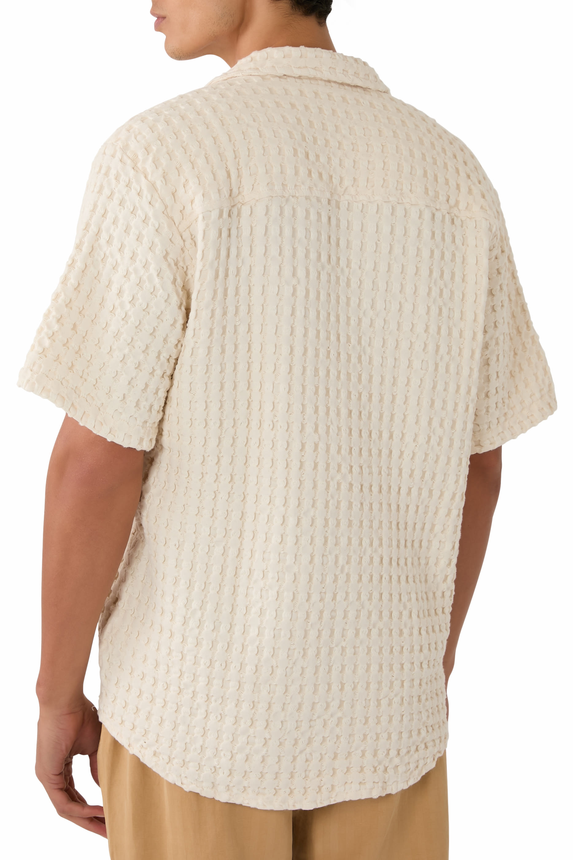 Ecru Cuba Waffle Shirt