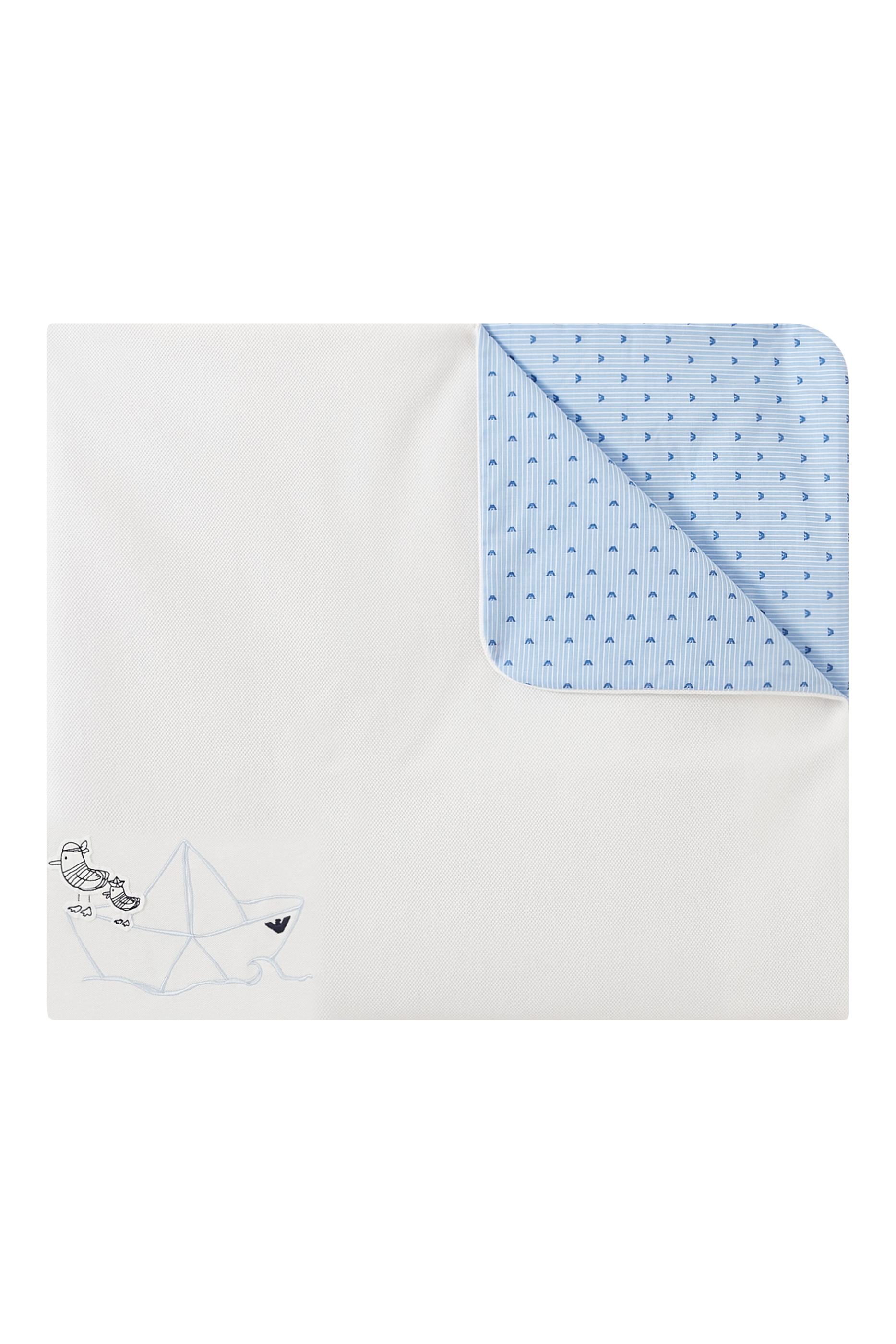 Kids Embroidered Sailor Front Blanket
