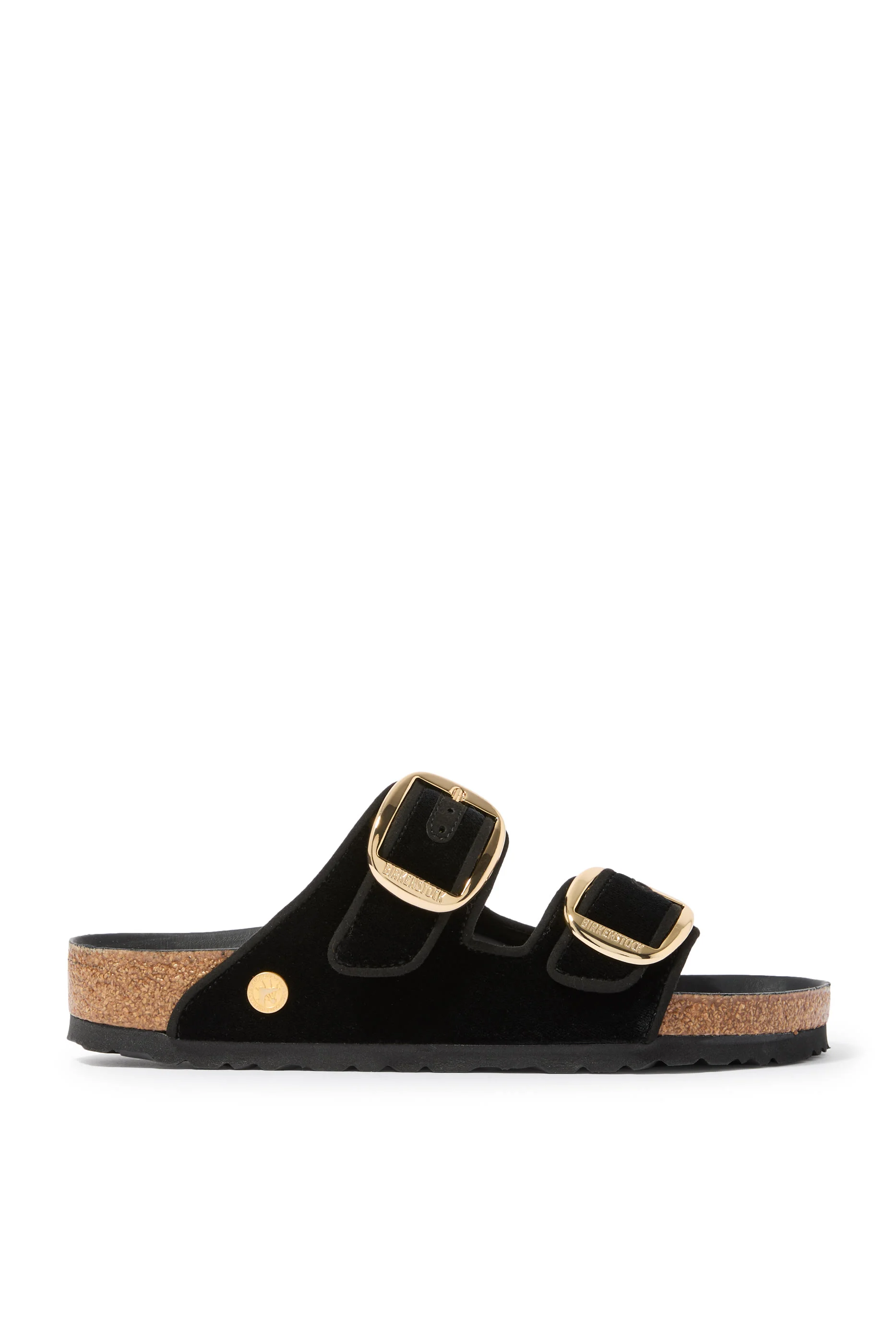 Arizona Big Buckle Velvet Slides