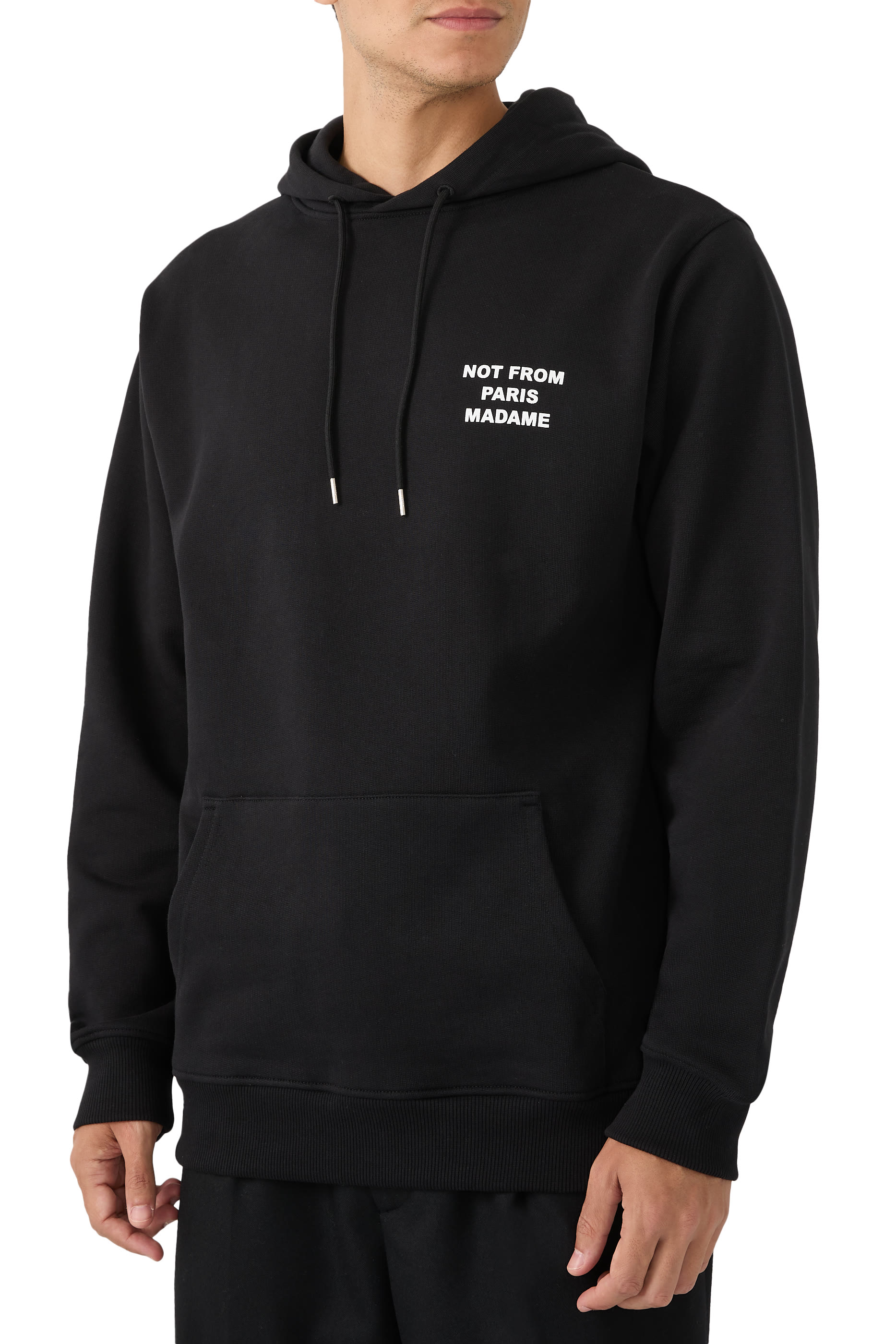 Cotton Slogan Hoodie