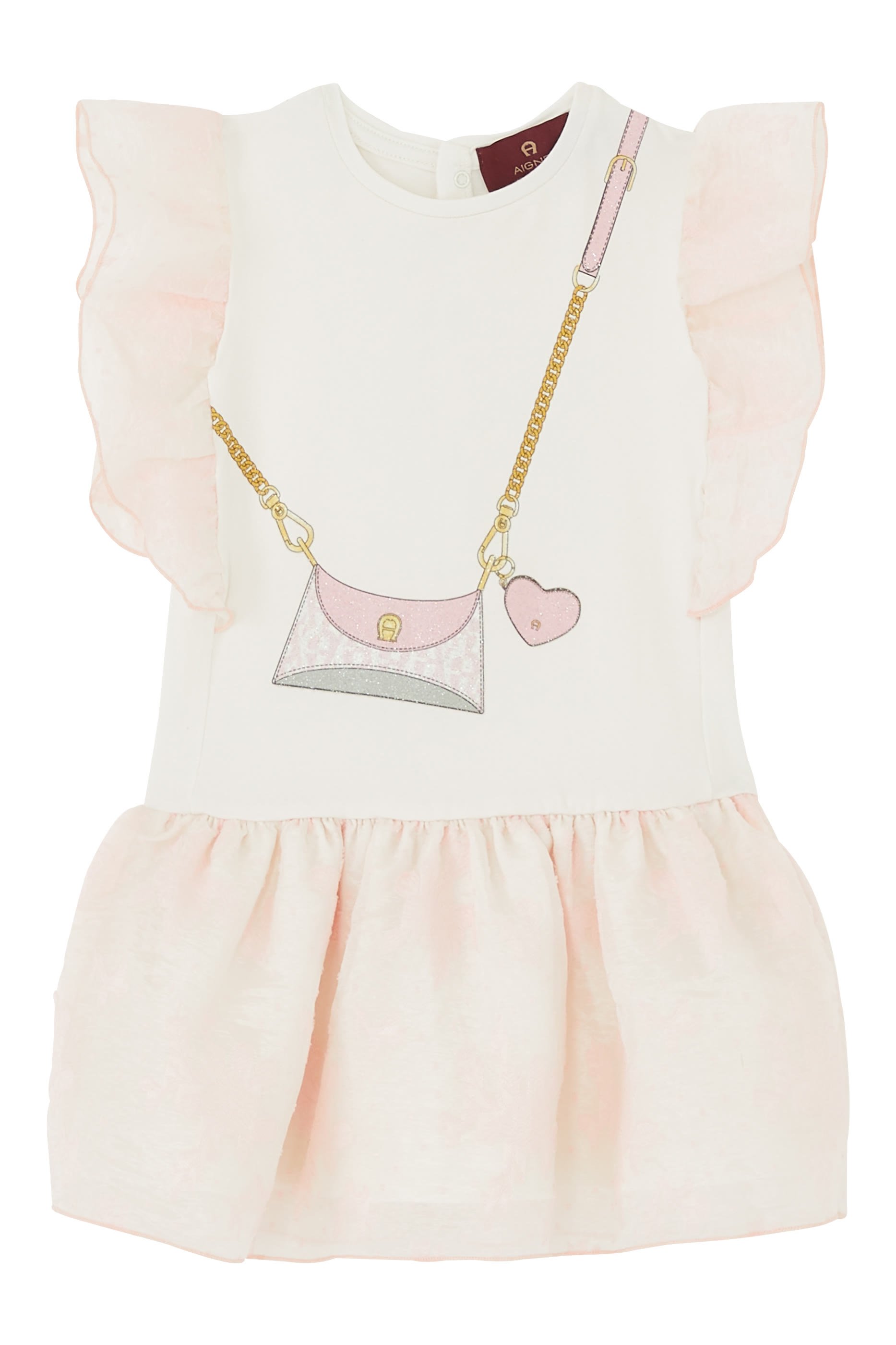 Kids Ruffle Purse Print Dress