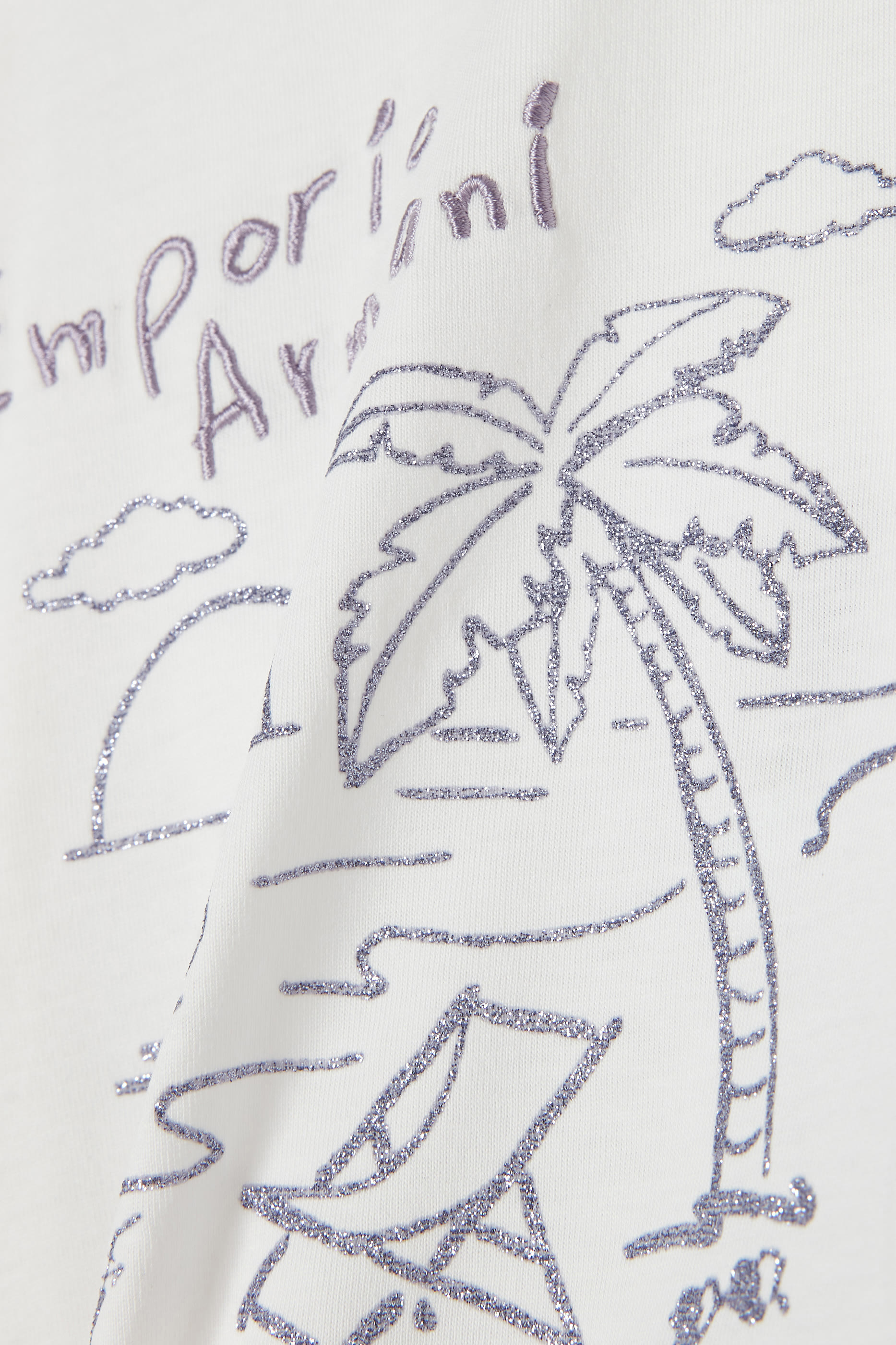 Kids Beach-Print Ruffled T-Shirt