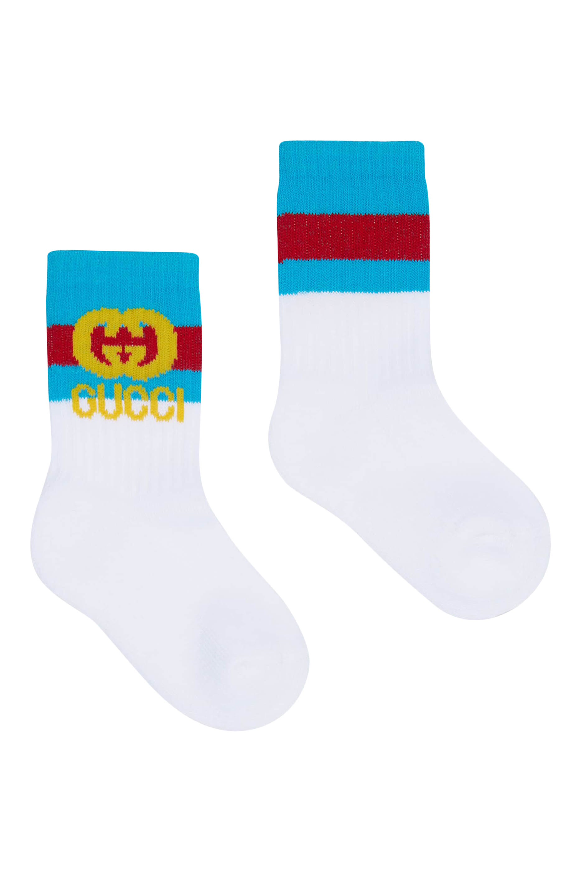 Kids Interlocking G Cotton Socks