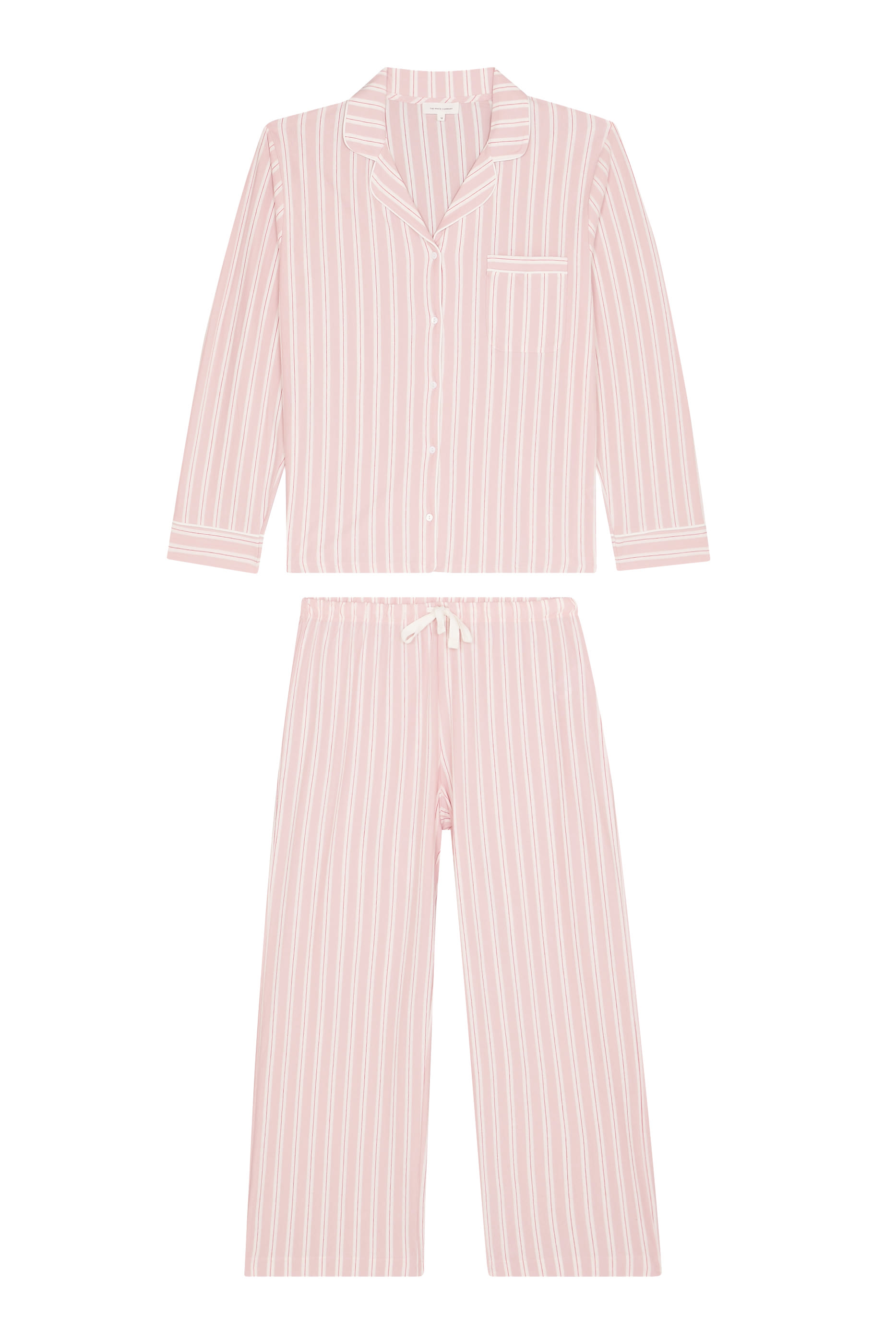 Brushed Jersey Stripe Relaxed Pajama Set