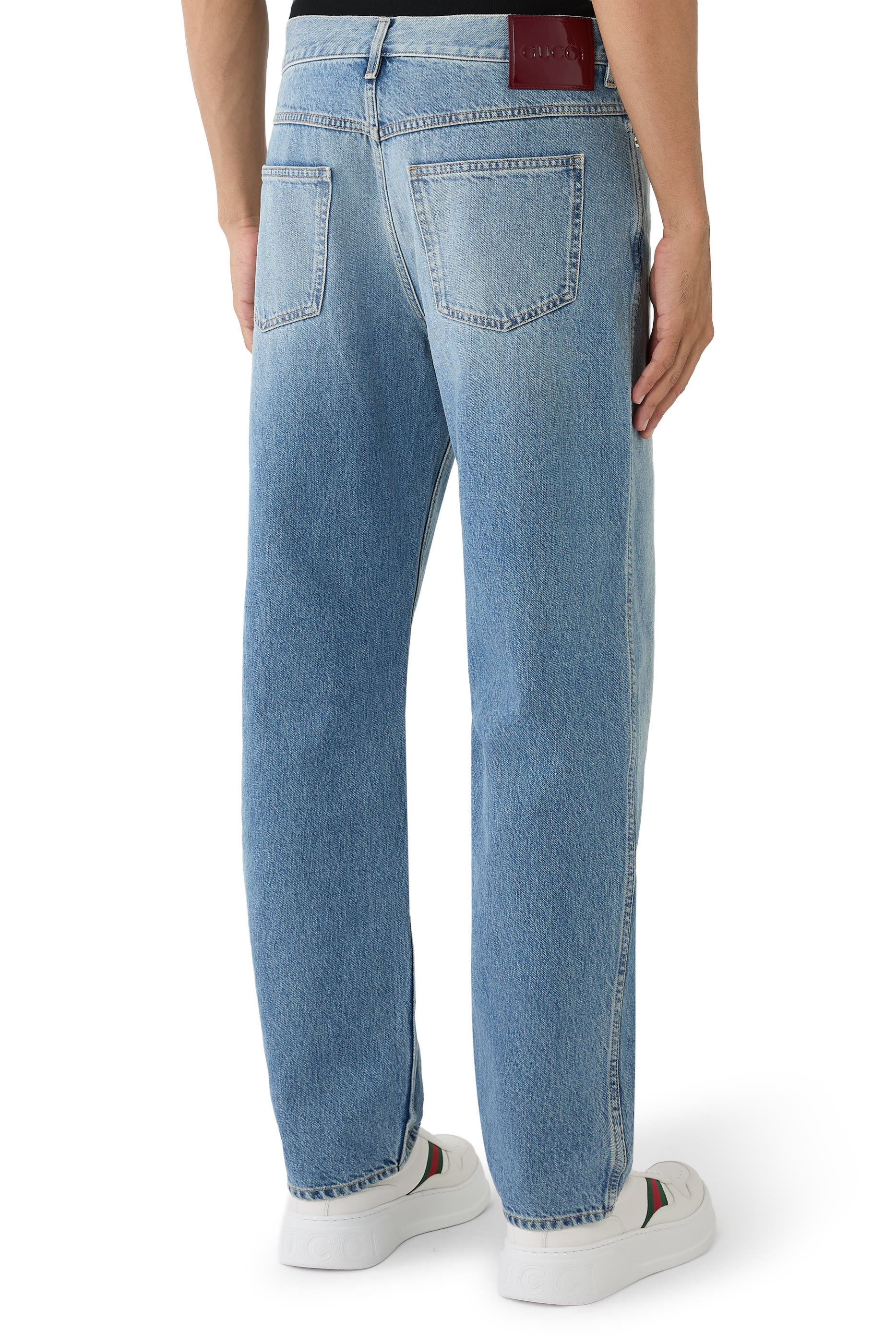  Slim Fit Cotton Denim Pants