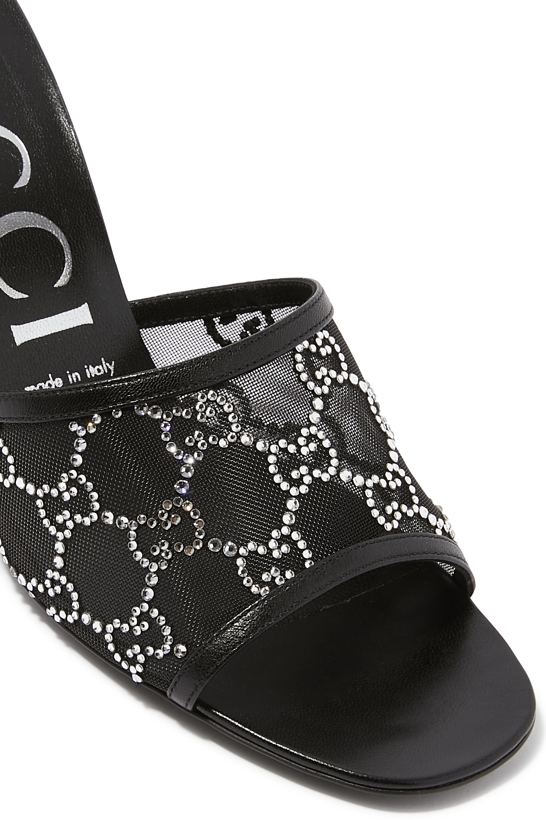 GG 75 Mesh Slide Sandals