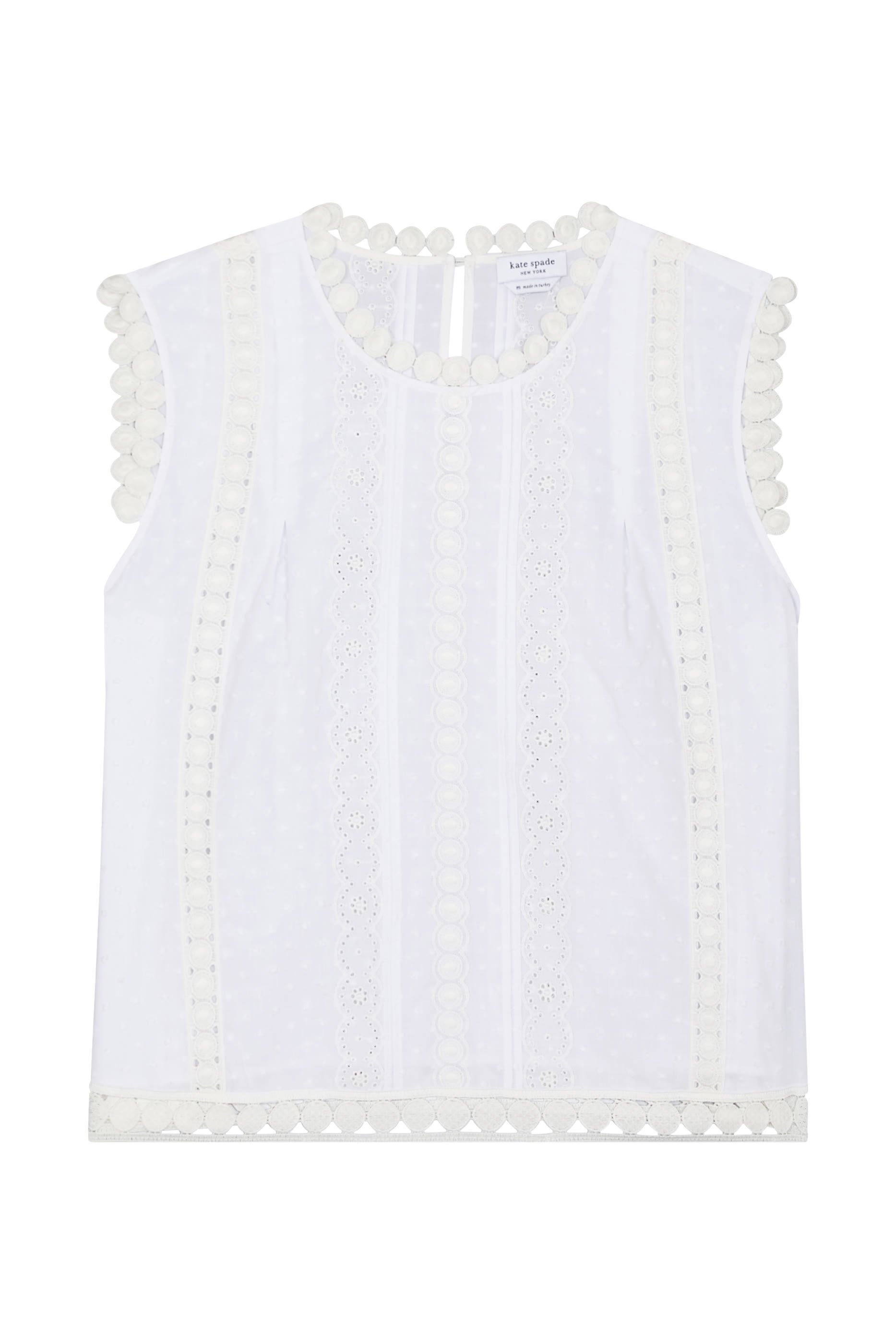 Dot Trim Shell Top