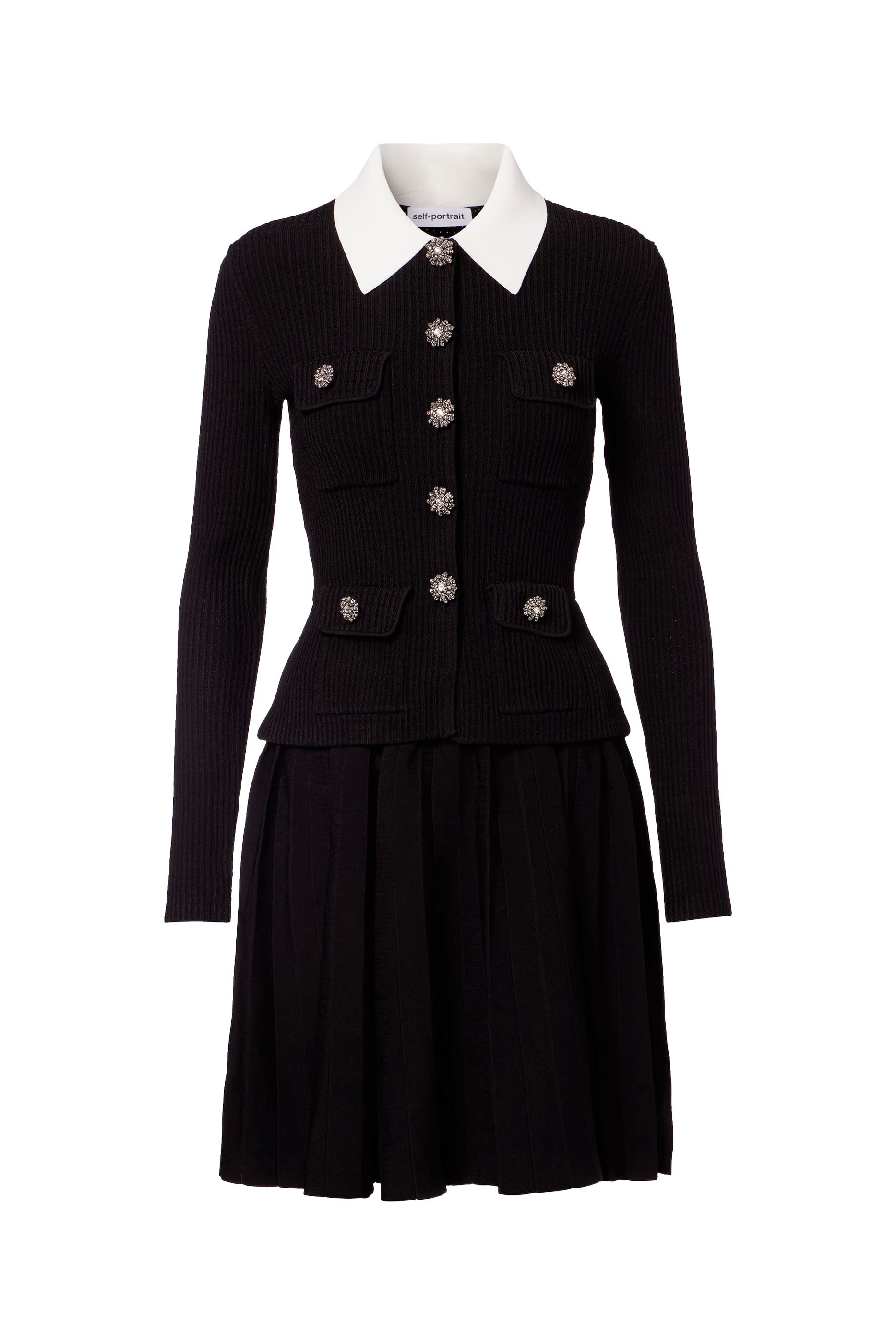 Tailored Knit Mini Dress