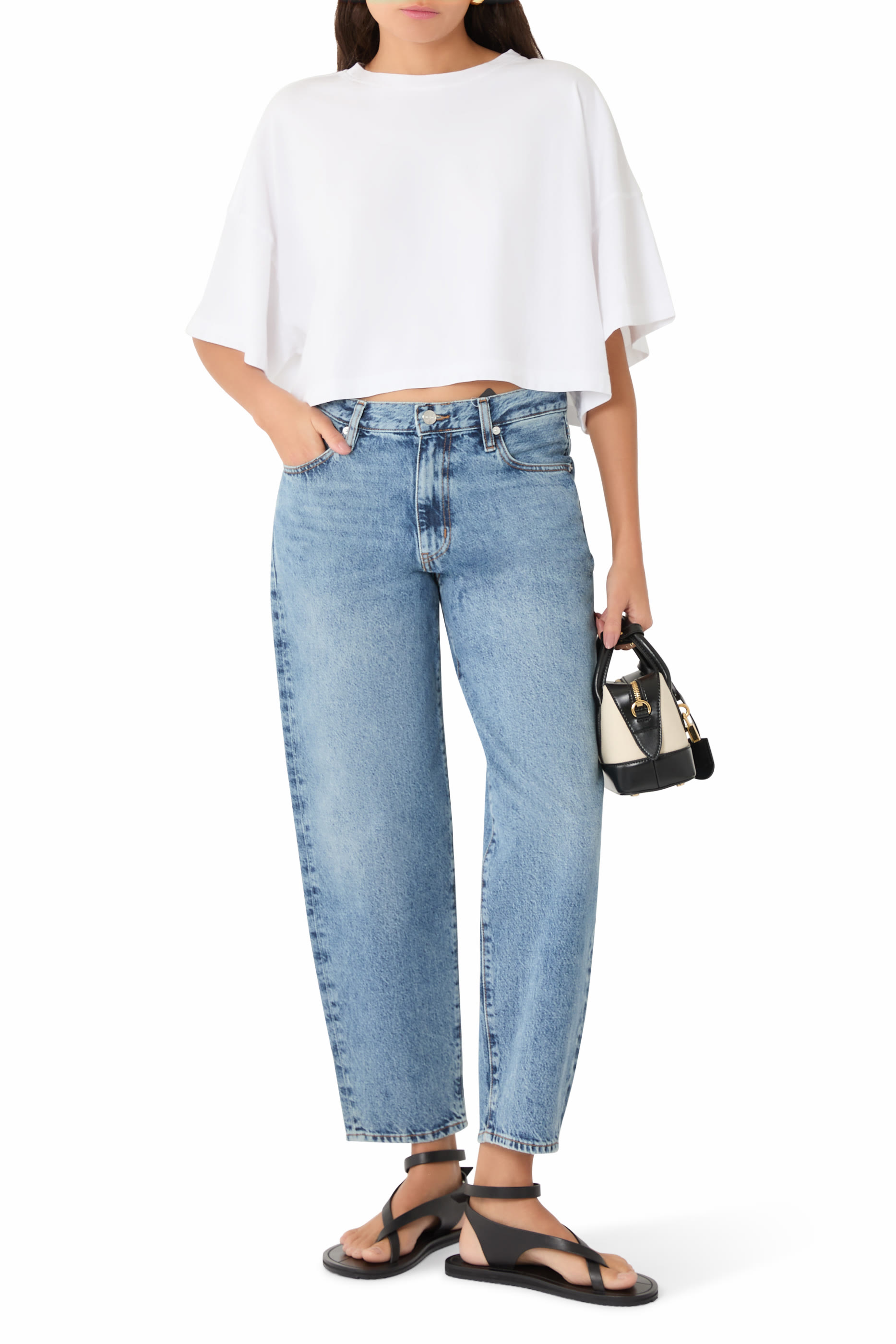 Arli Oversized Cropped T-shirt