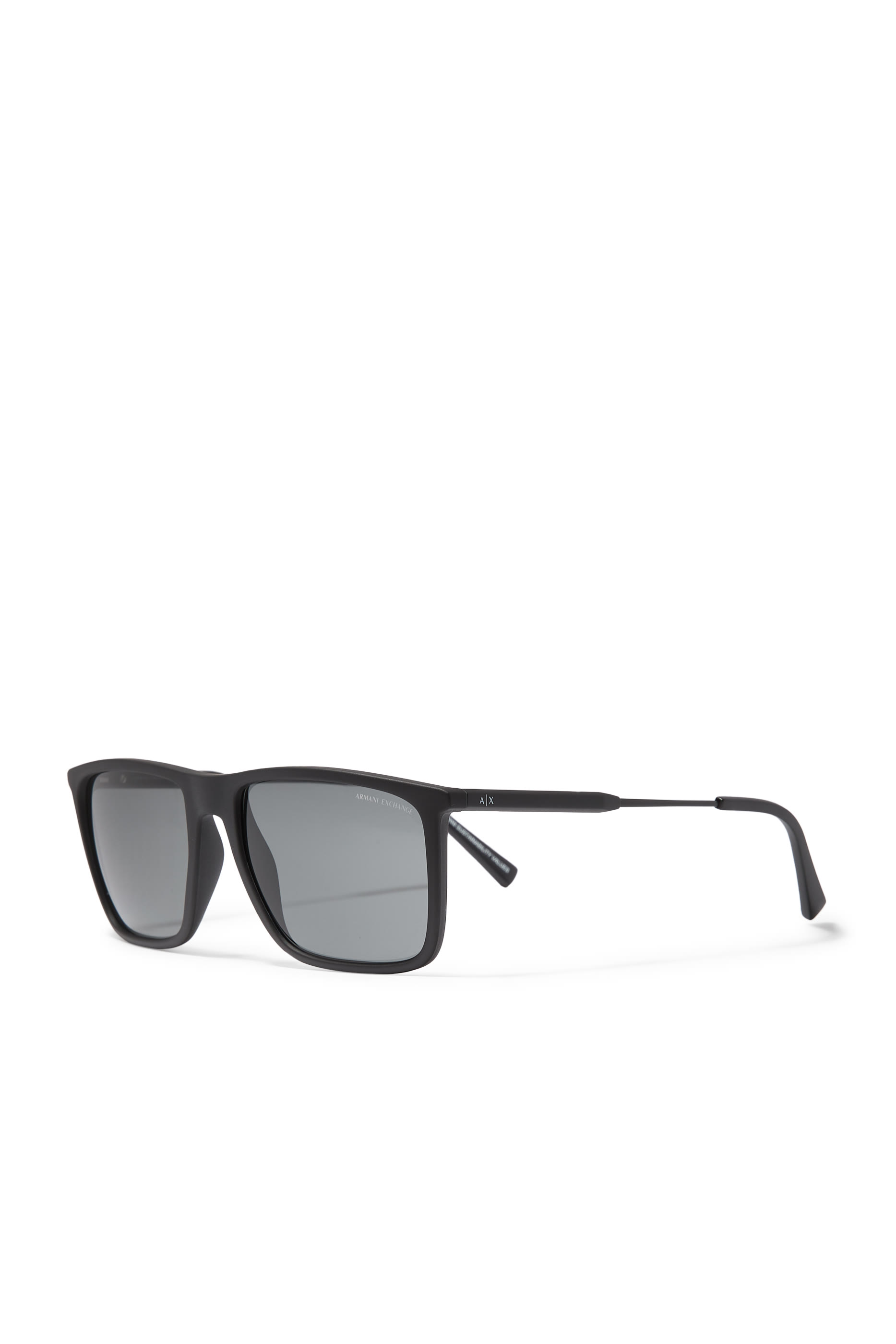 Bolt Detail Square Sunglasses