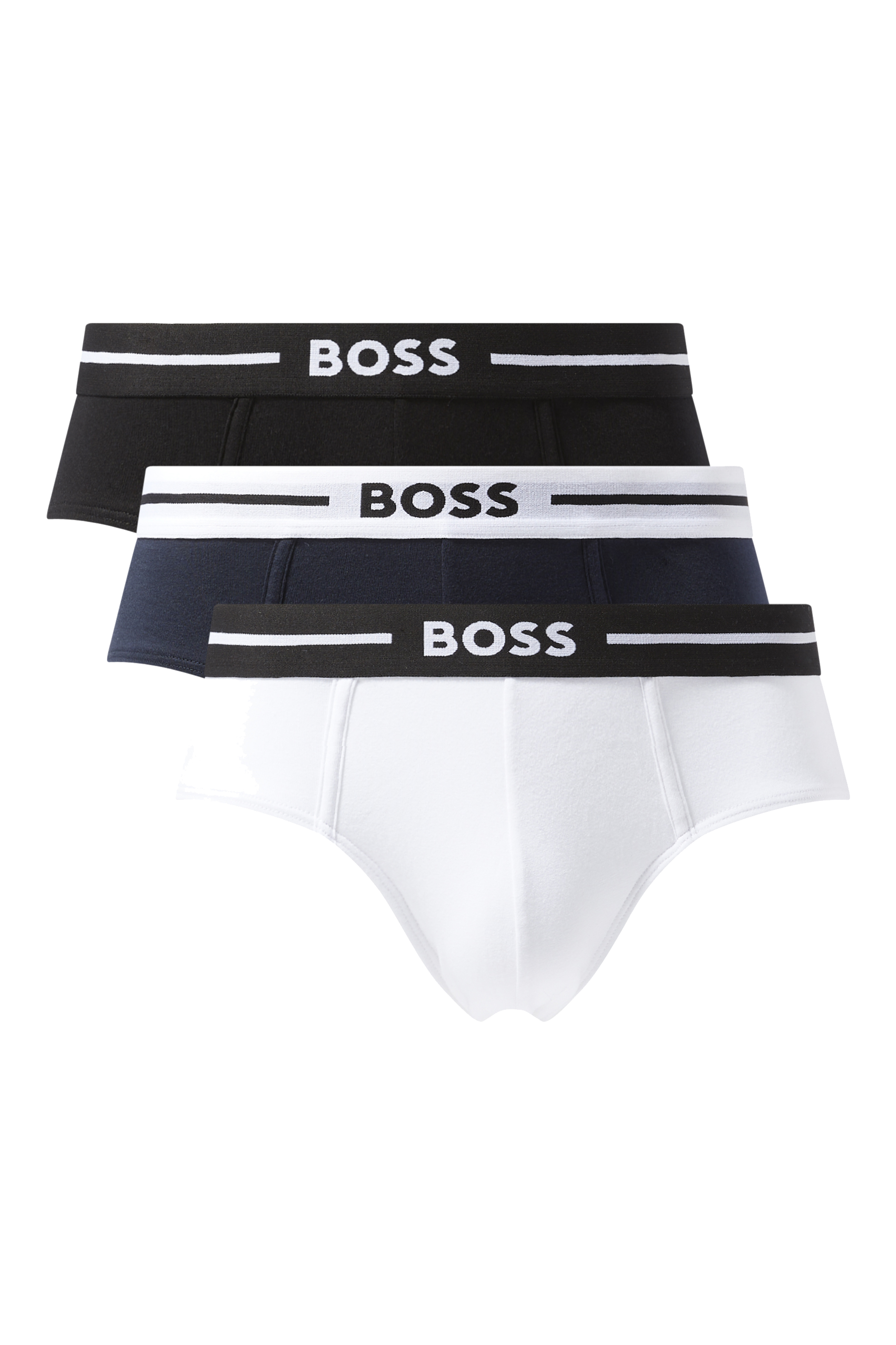 Logo Cotton Briefs, Pack Of 3