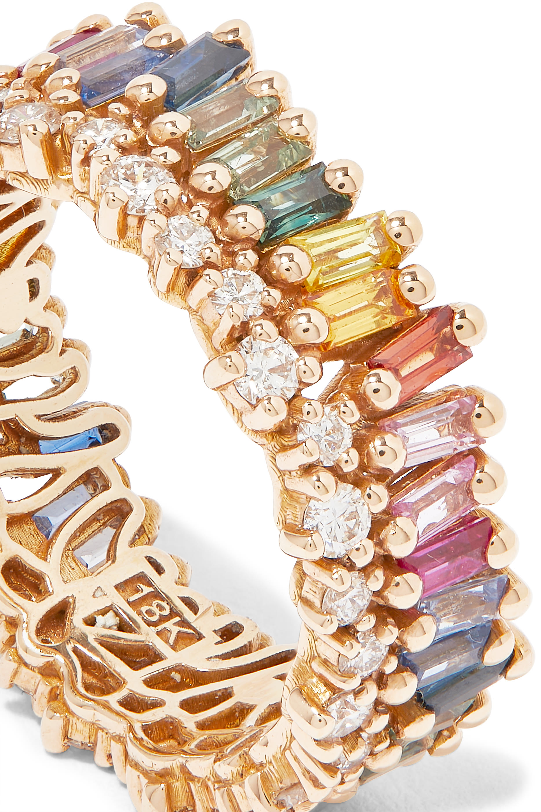 Short Stack Multi-color Eternity Ring