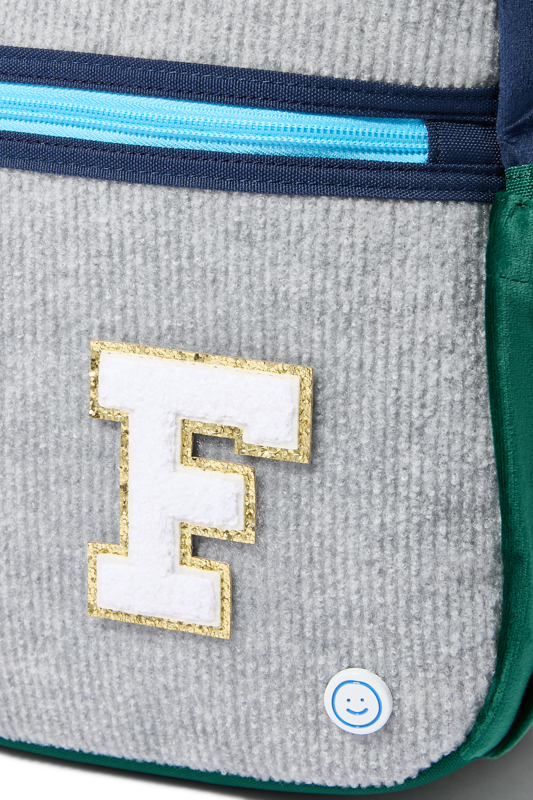 Kids Chenille Sparkle Letter 'F' Patch