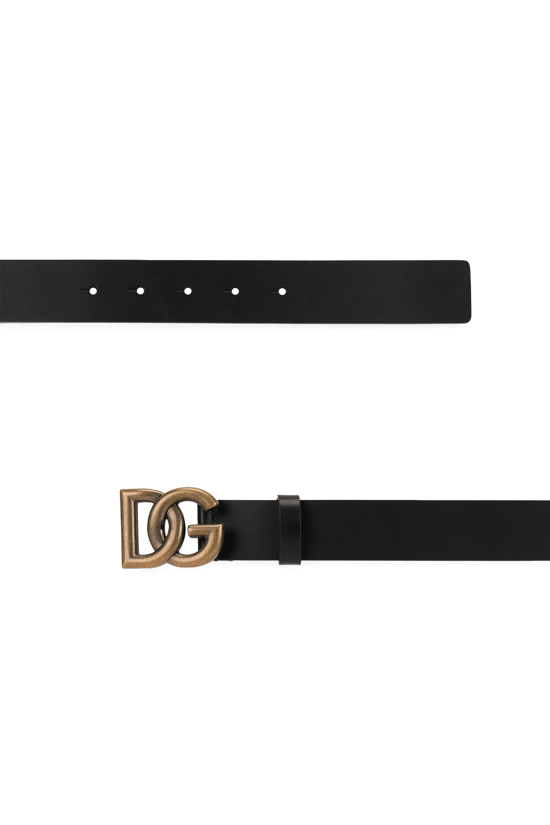 Crossover DG Logo Buckle Lux Leather Belt
