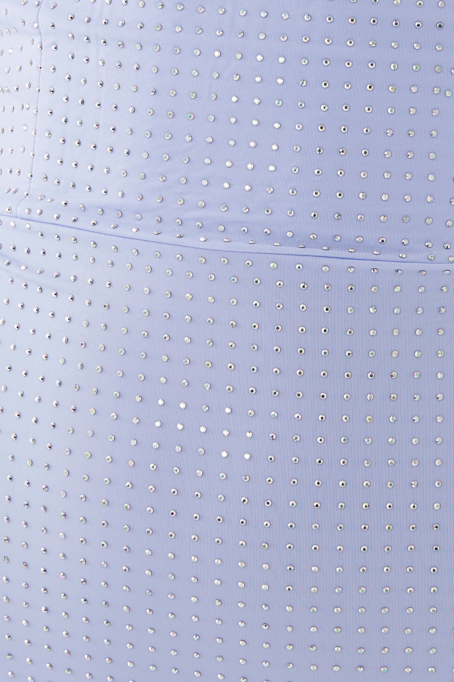 Crystal Embellished Strapless Dress