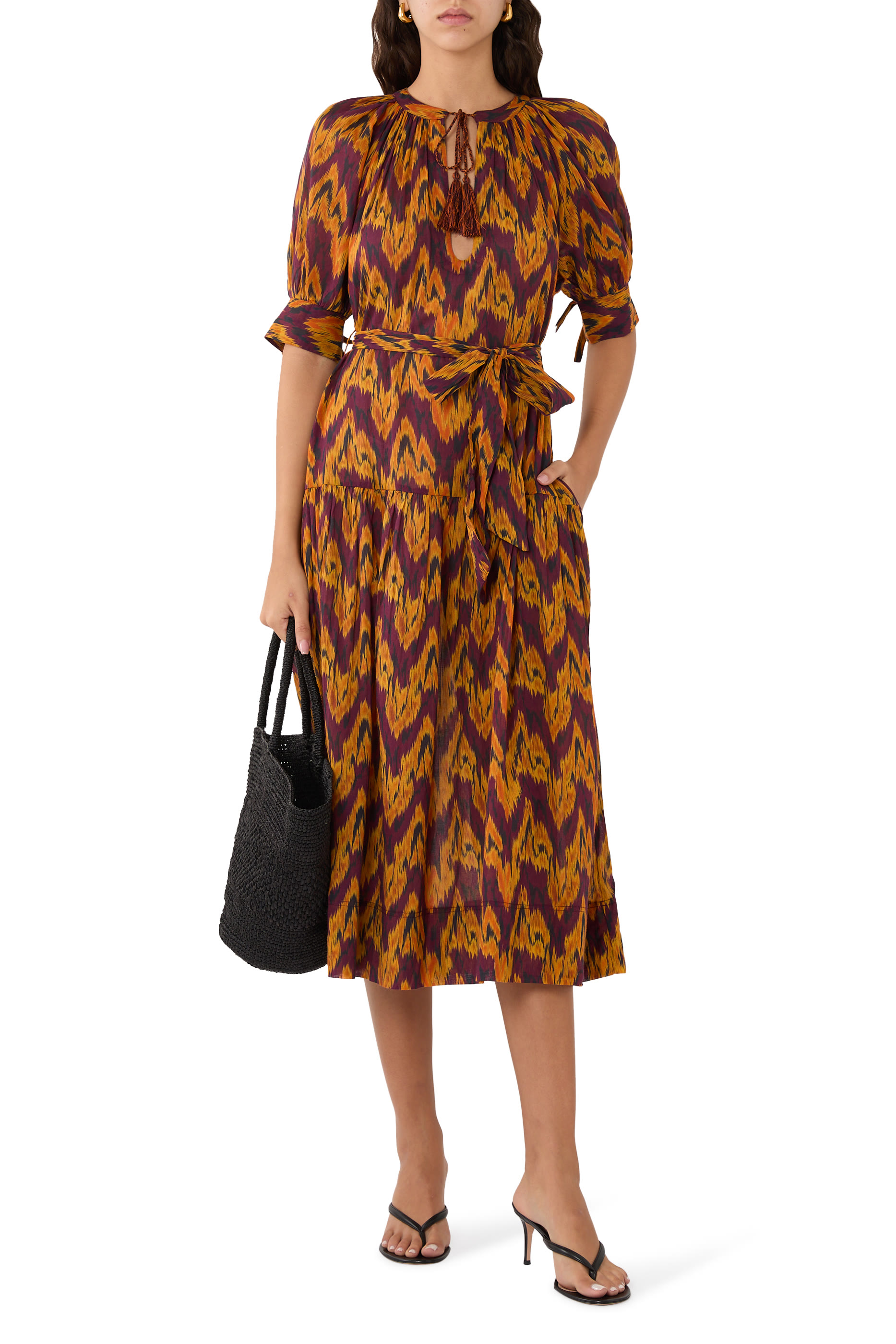 Selena Puff Sleeves Coverup Dress