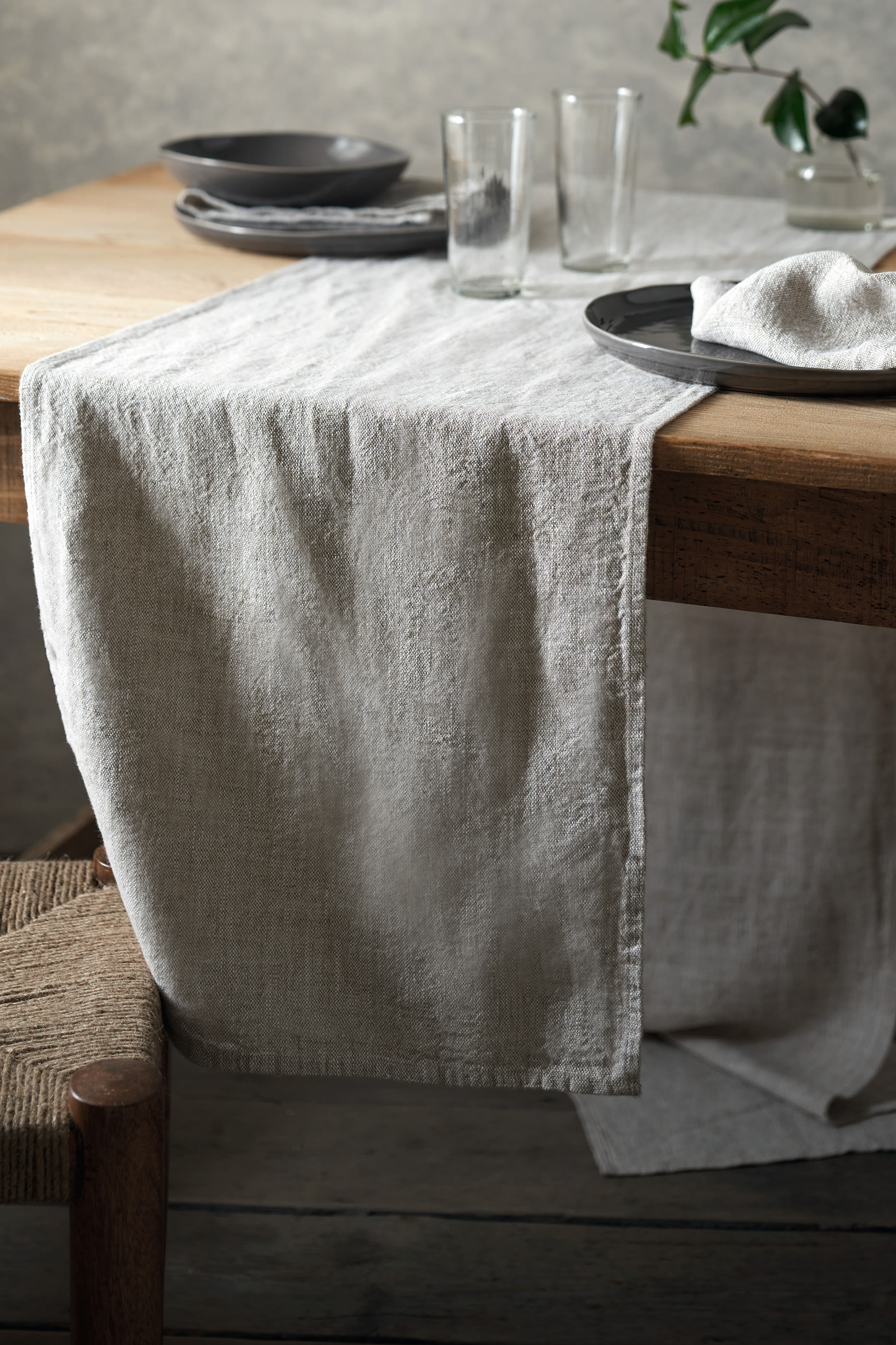 Rustic Linen Runner