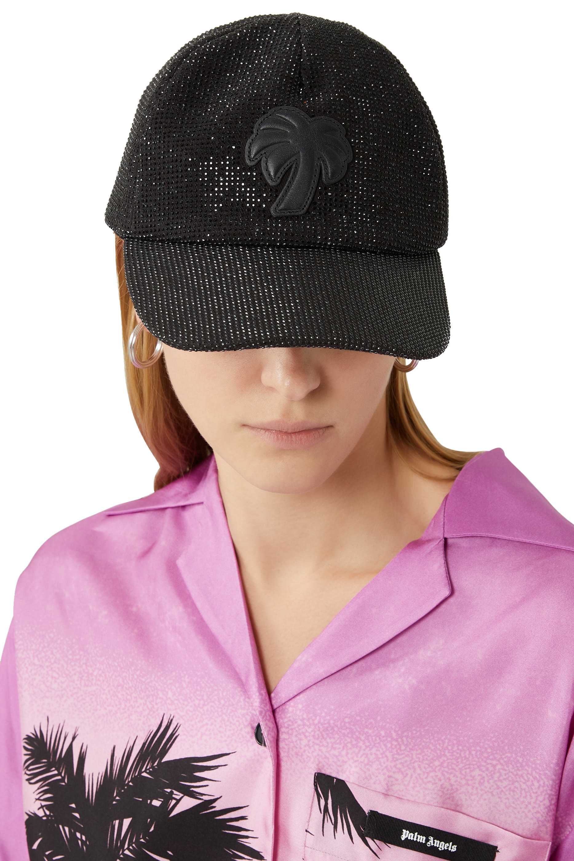 Palm Tree Rhinestone Cap