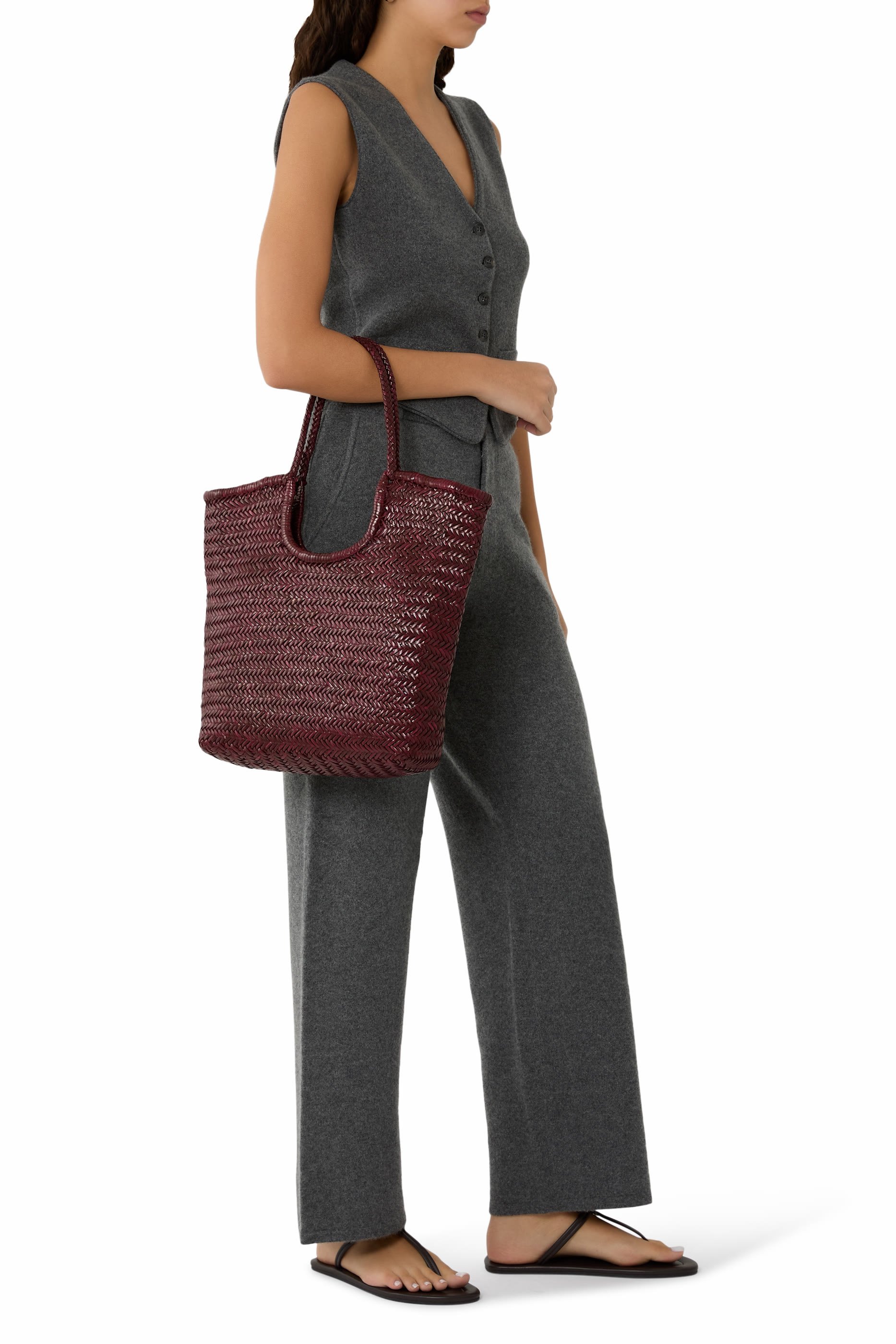 NS Diagonal Triple Jump Tote Bag 