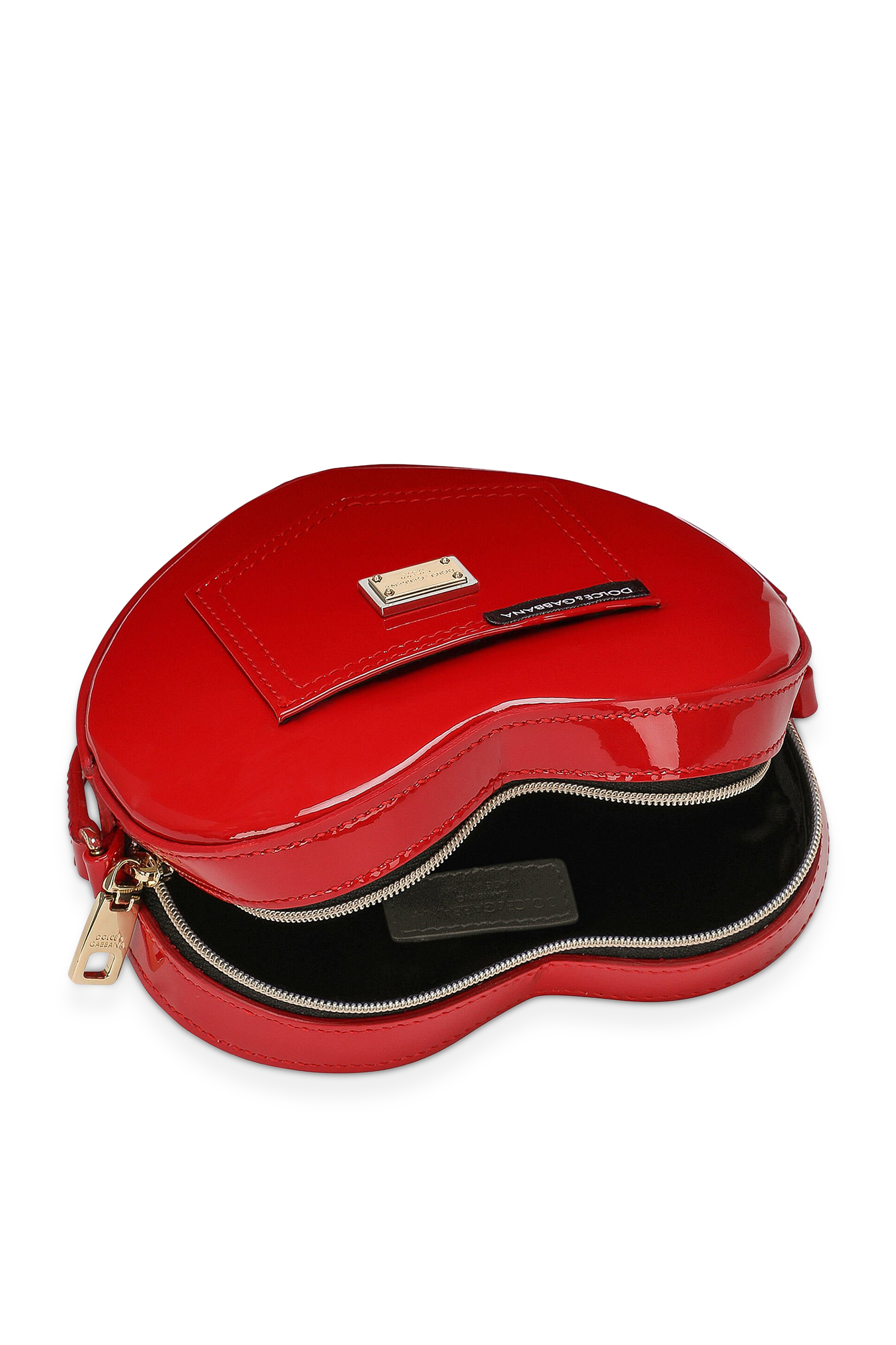 Kids Patent Leather Heart Bag