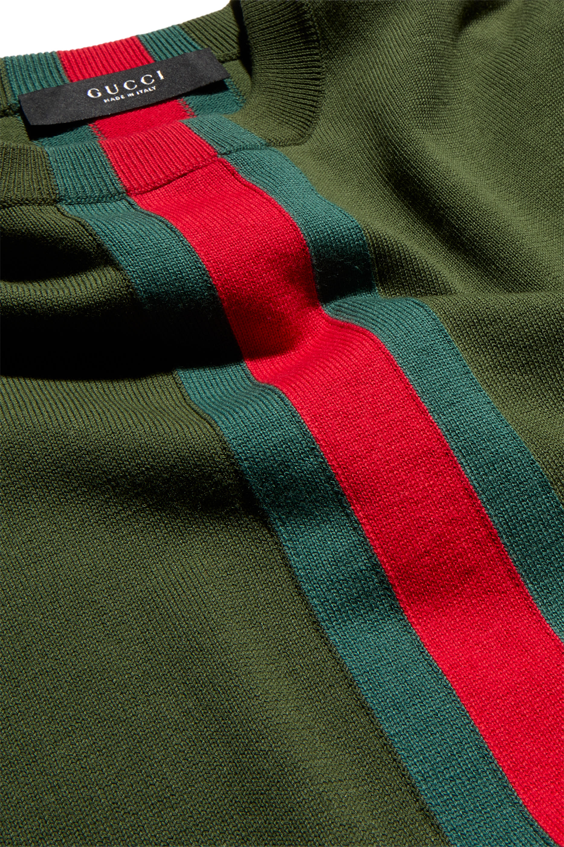 Web Intarsia Knit T-Shirt