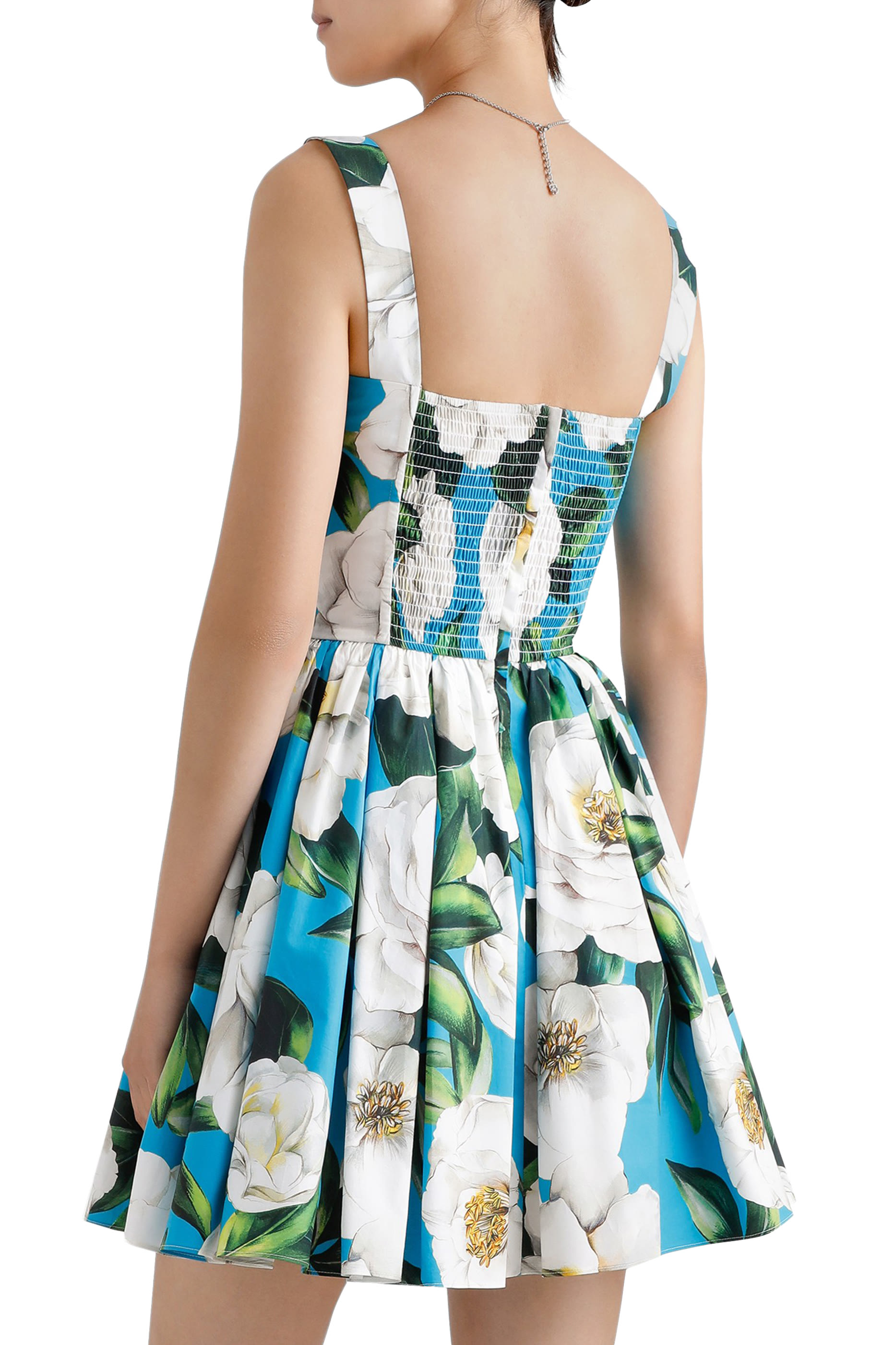 Gardenia Print Mini Corset Dress