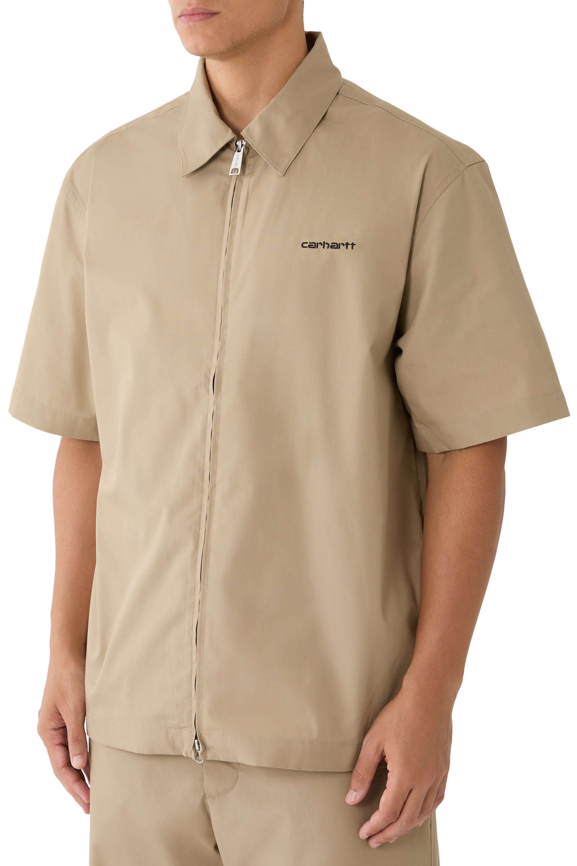 Short Sleeve Postal Zip Shirt