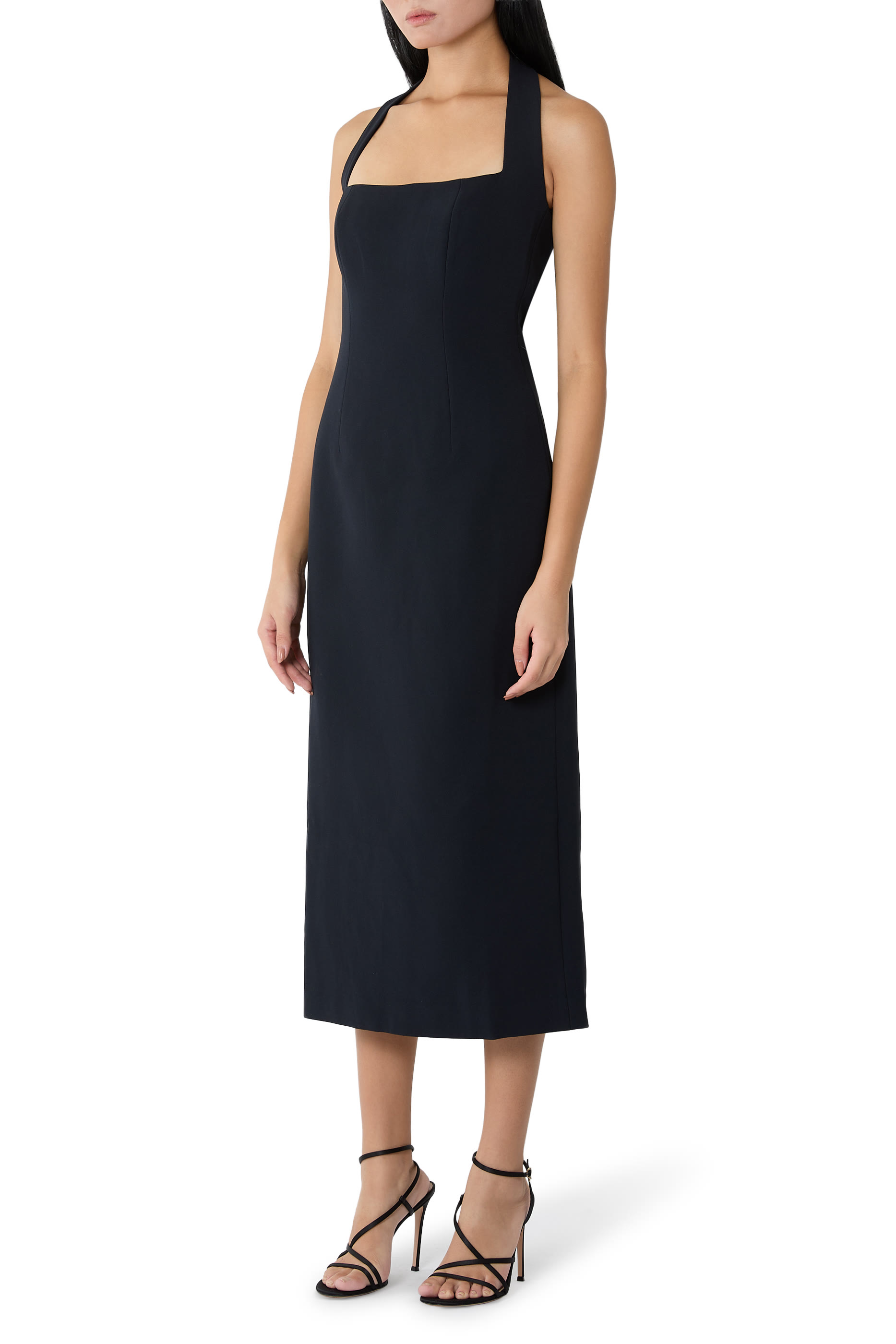 The Ultimate Muse Halter Neck Midi Dress
