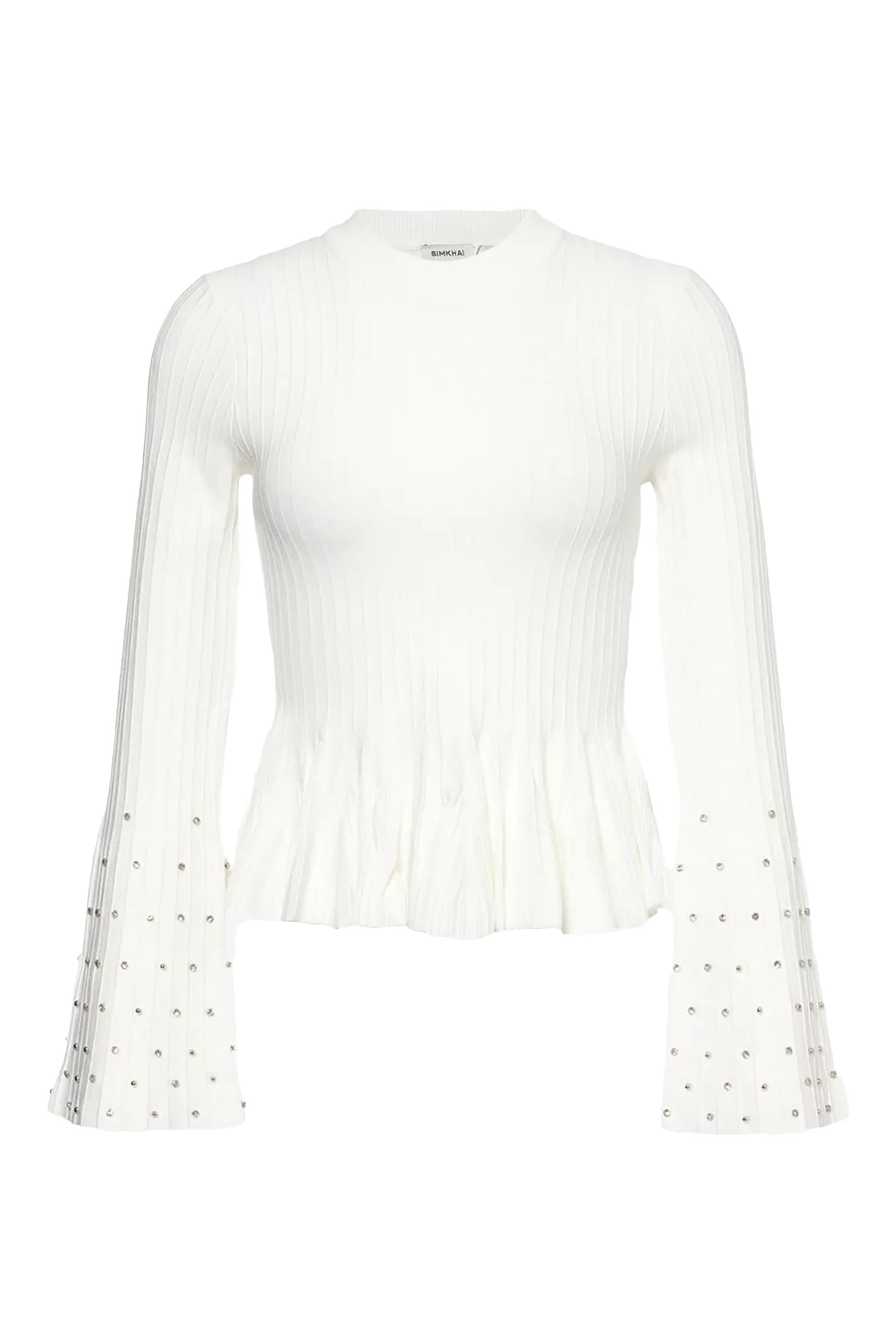 Sirena Bell Pleated Knitted Top