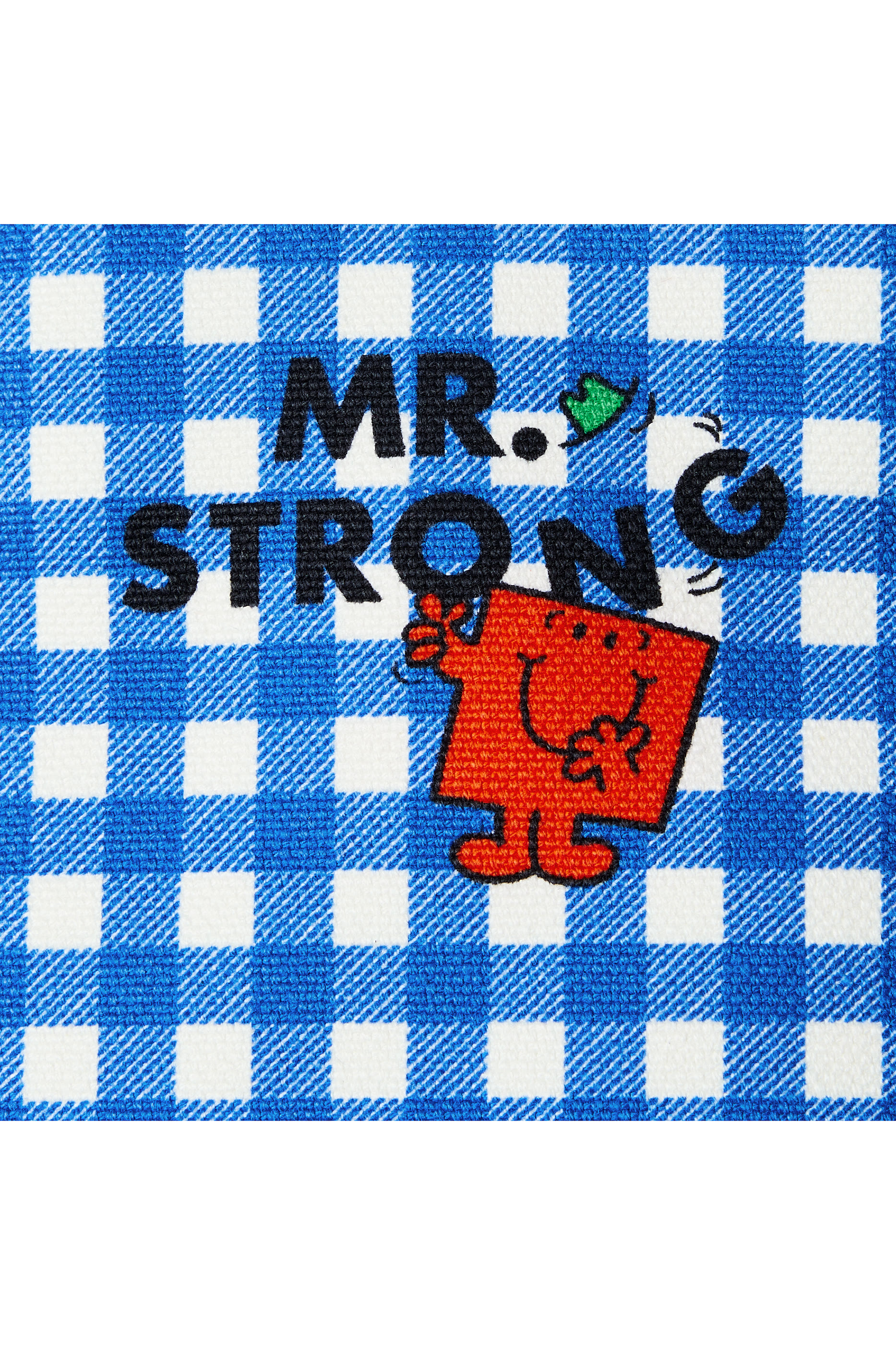 Kids Characters Print Gingham Backpack