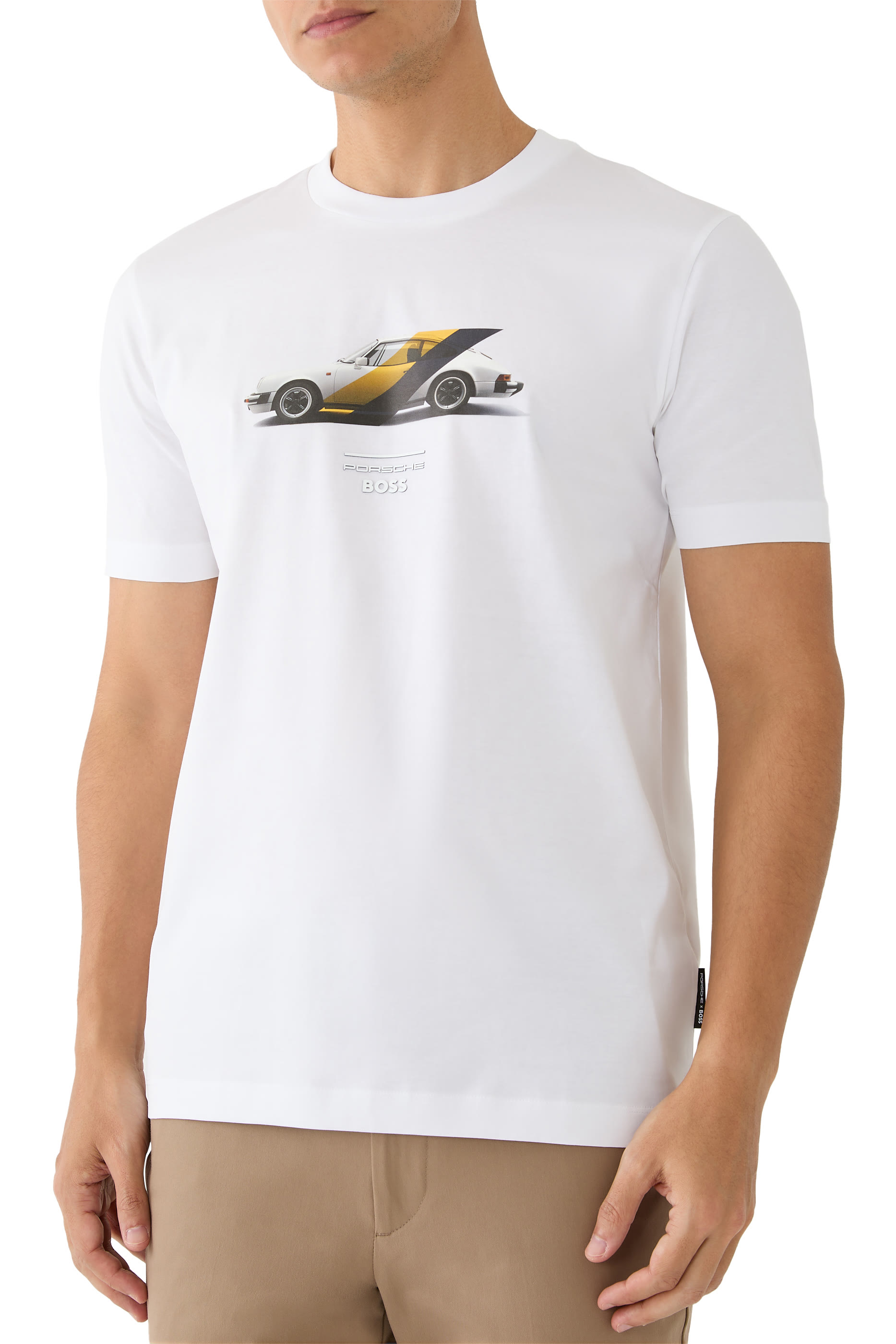 x Porsche Mercerised Cotton T-Shirt