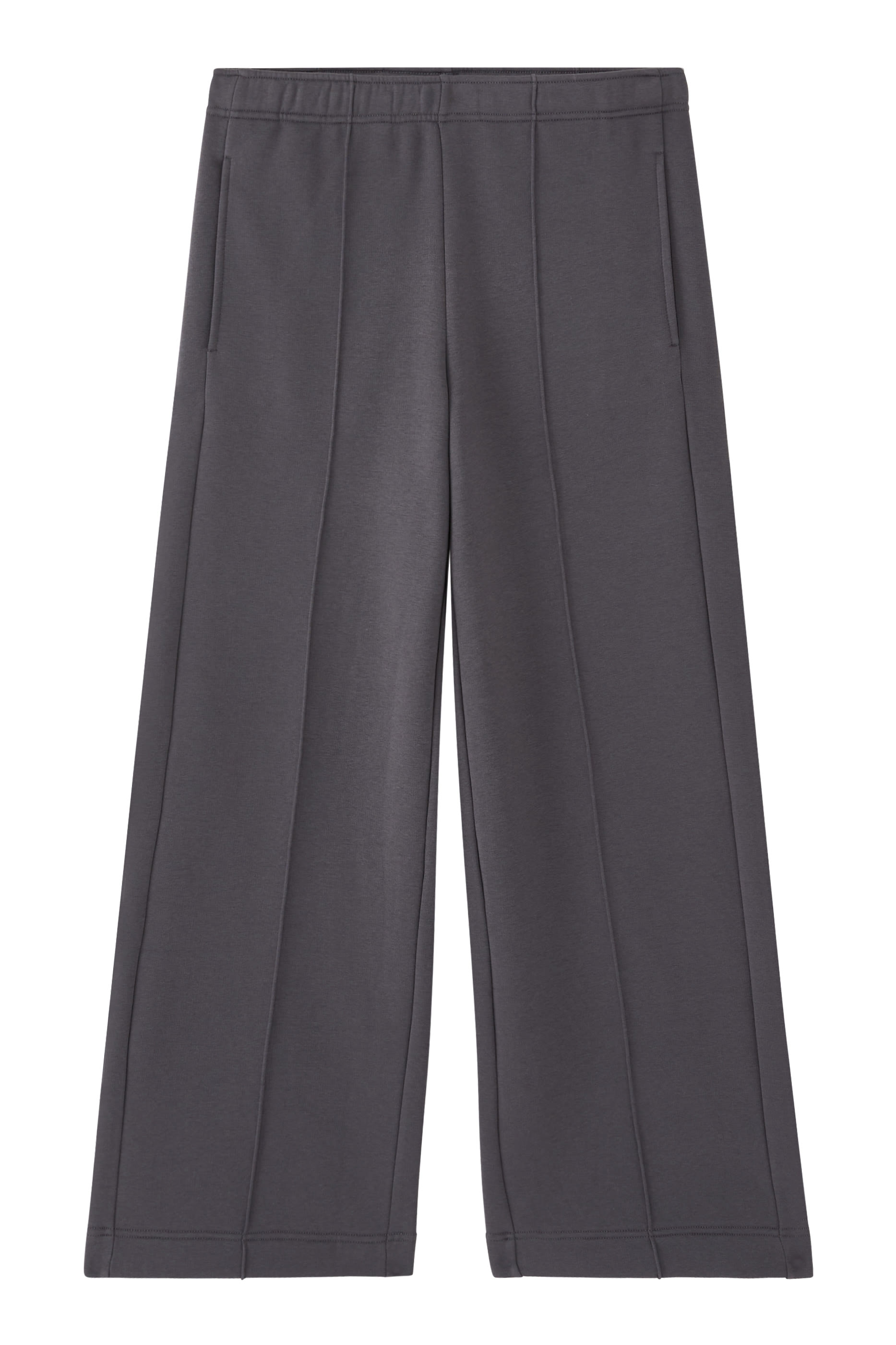 Carbon Finish Wide Leg Trousers