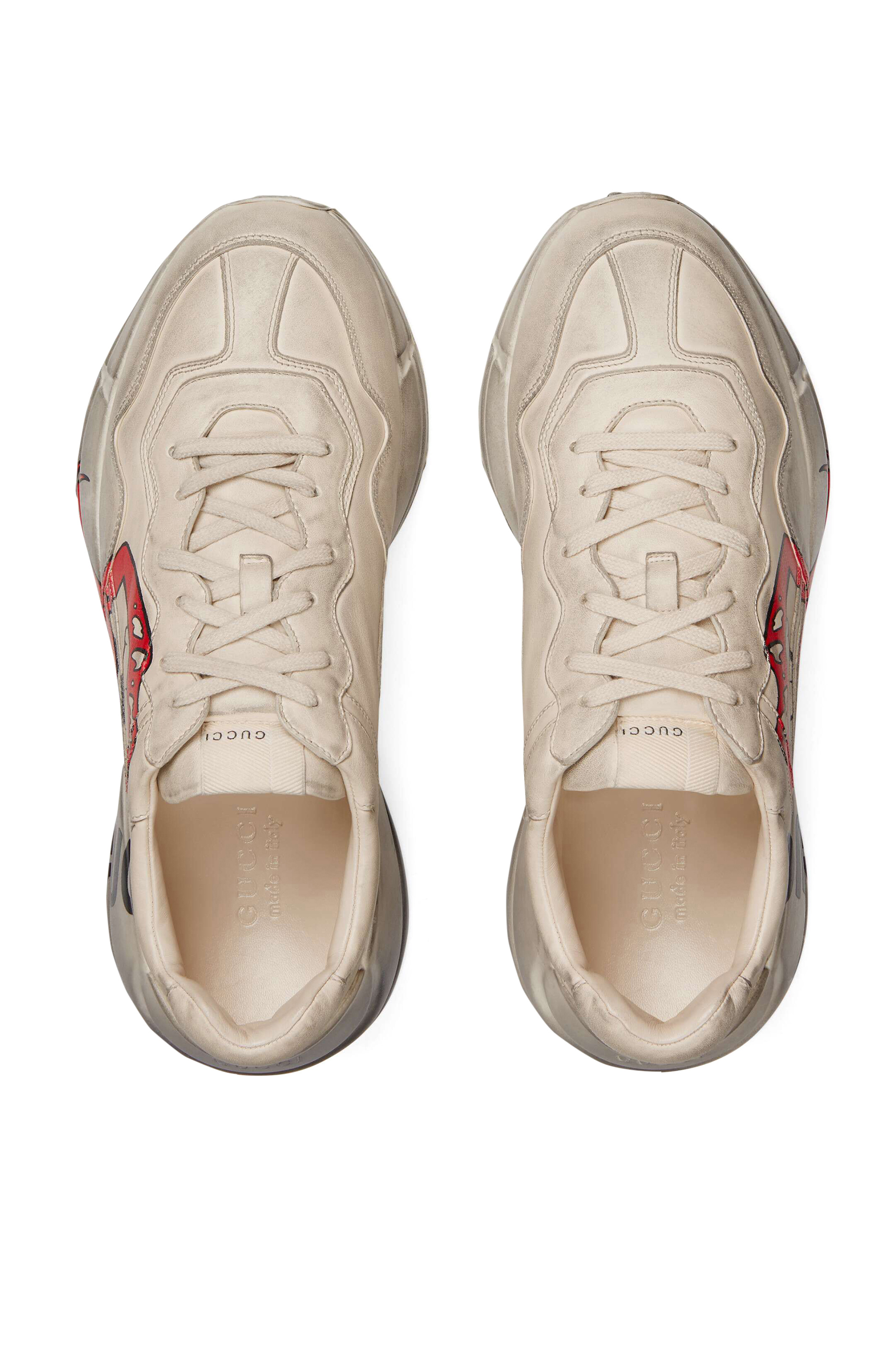 Rhyton Mouth Print Sneakers