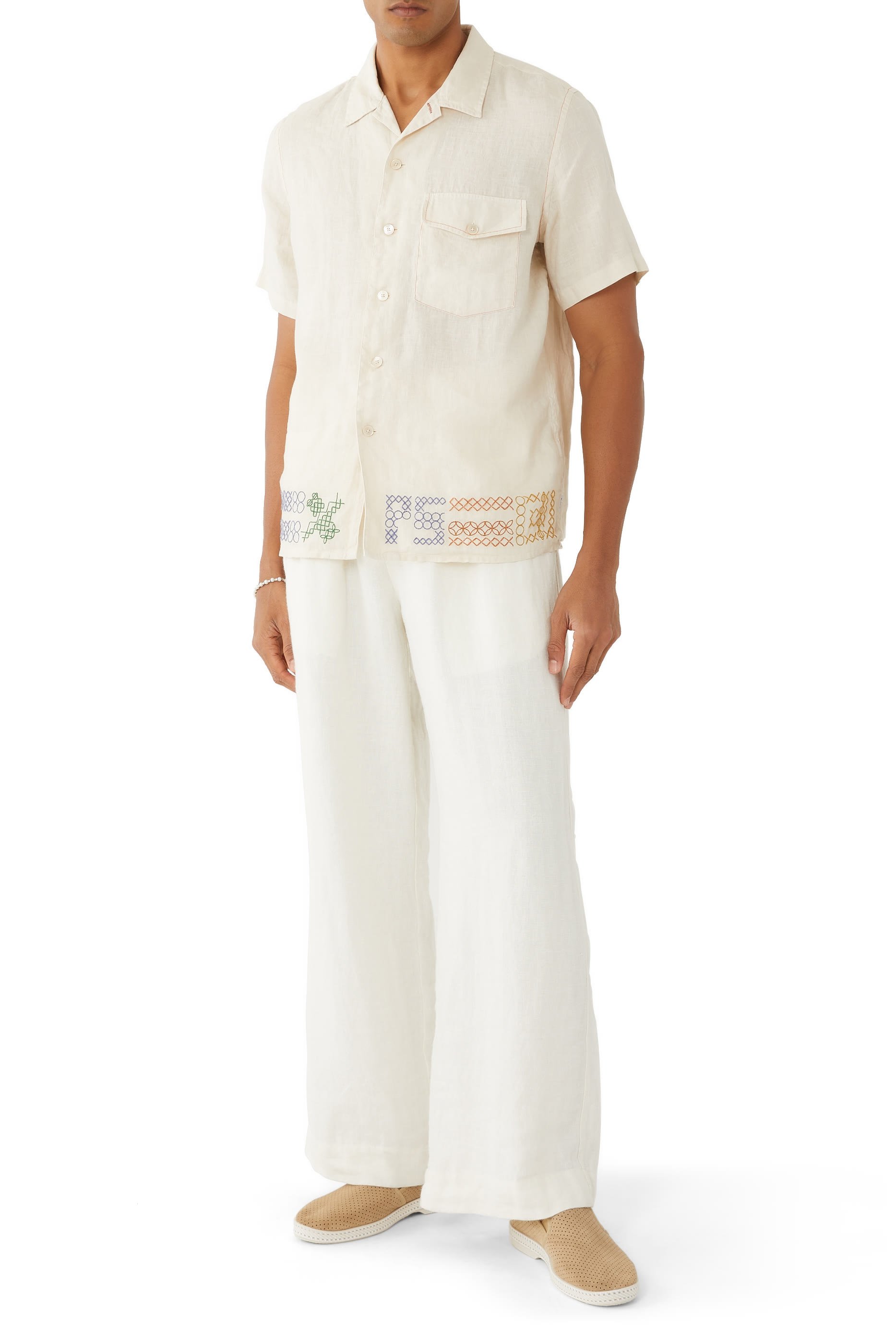 Perforated Suede Loafers