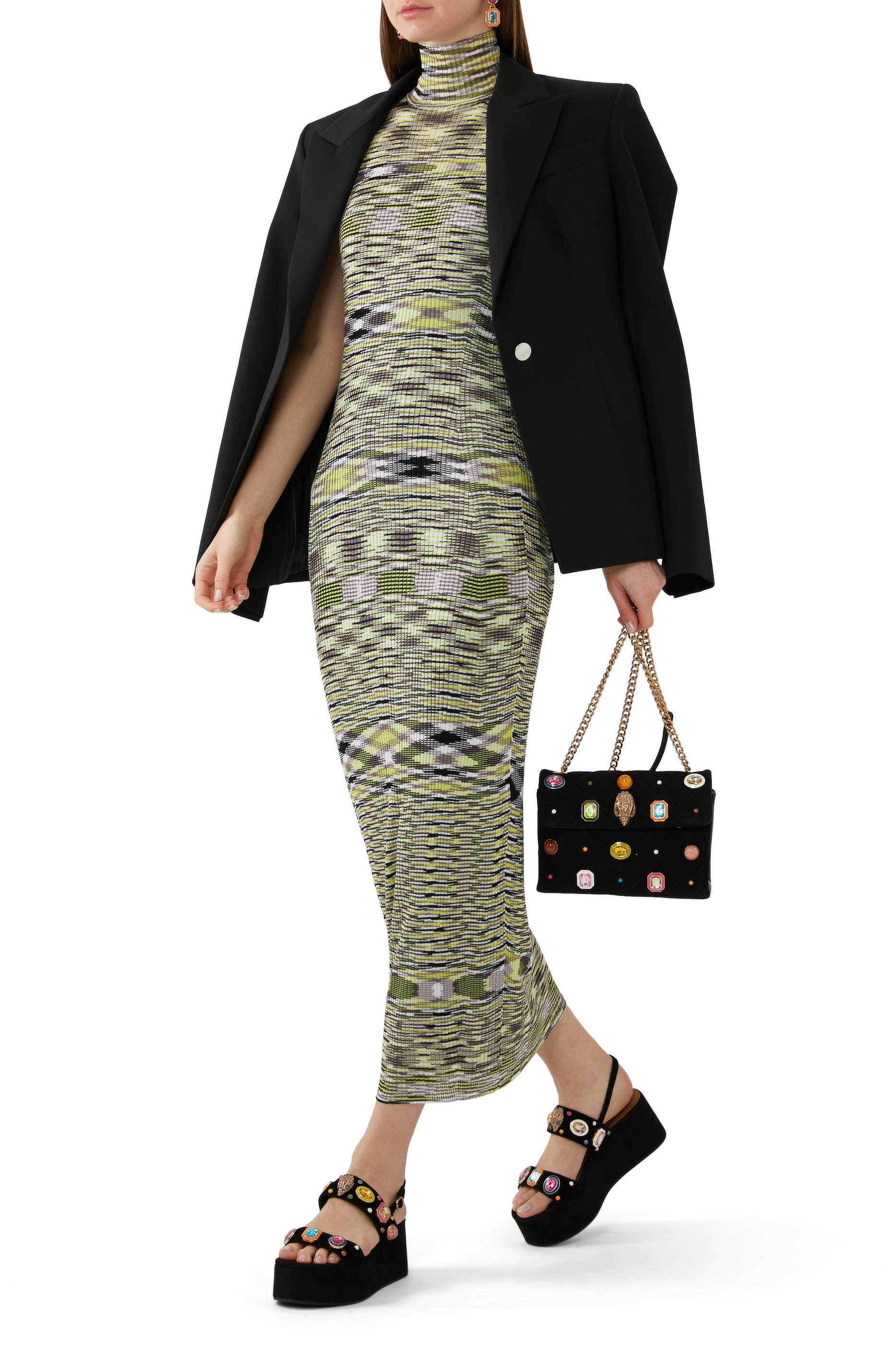 Multi Gem 80 Platform Heels