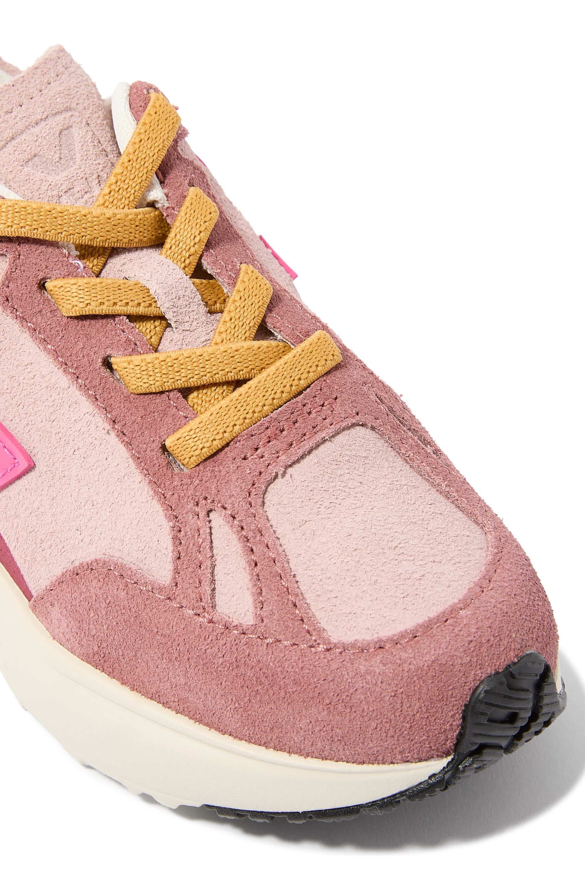 Kids Canary Elastic Laces Suede Babe Mia Sneakers 