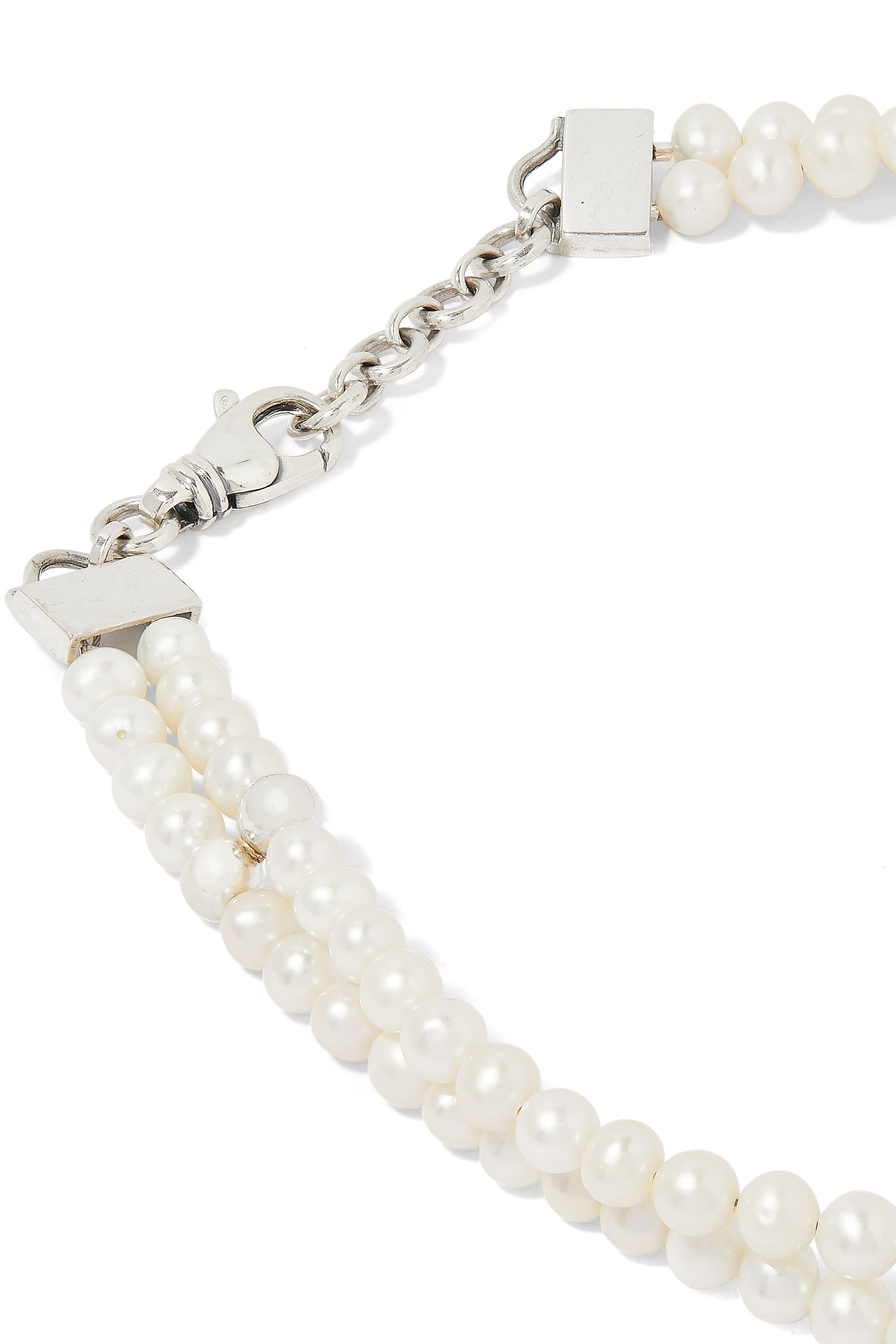 More Precious Than Life Necklace, Silver with 18k Gold & Pearl