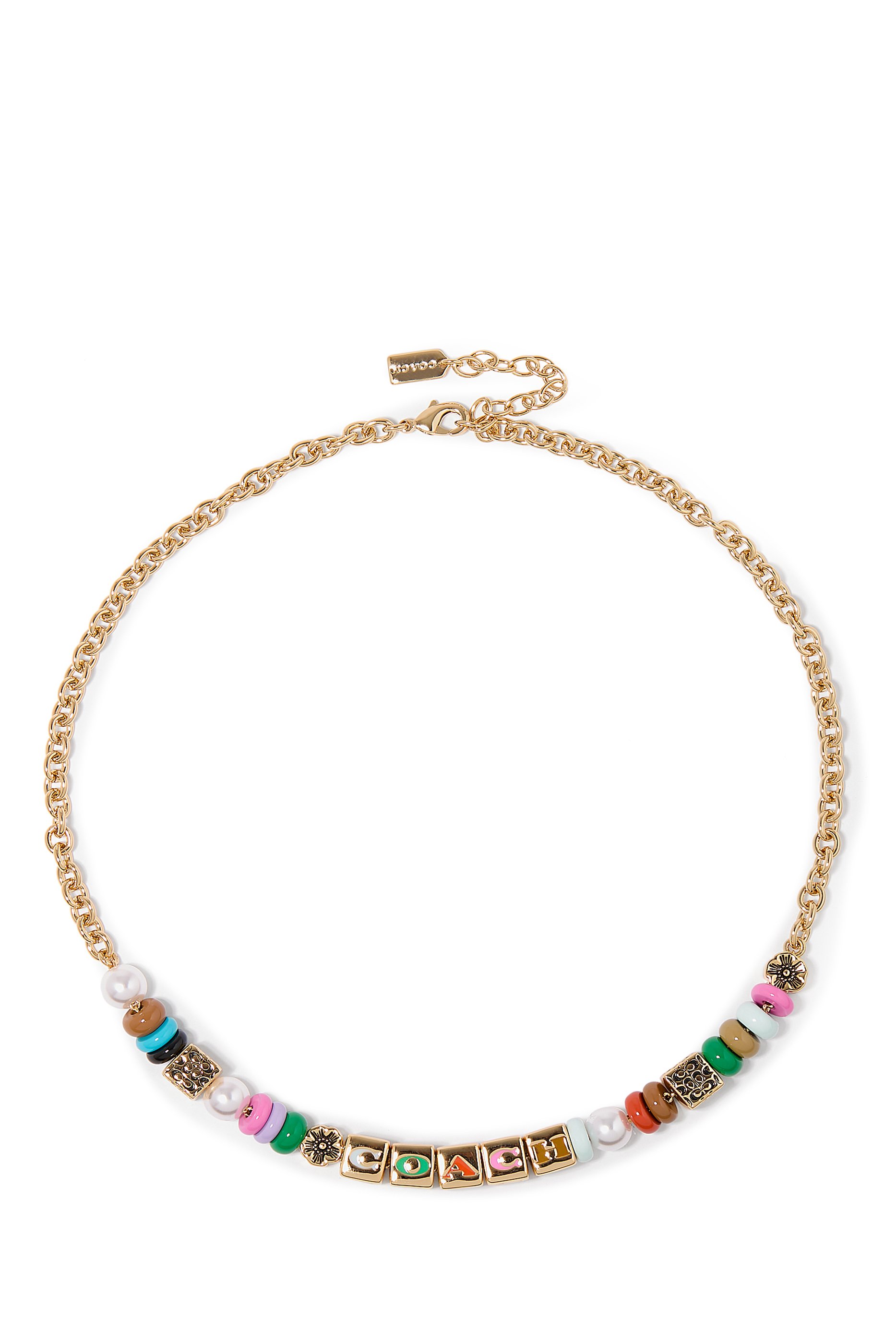 Logo Beaded Necklace