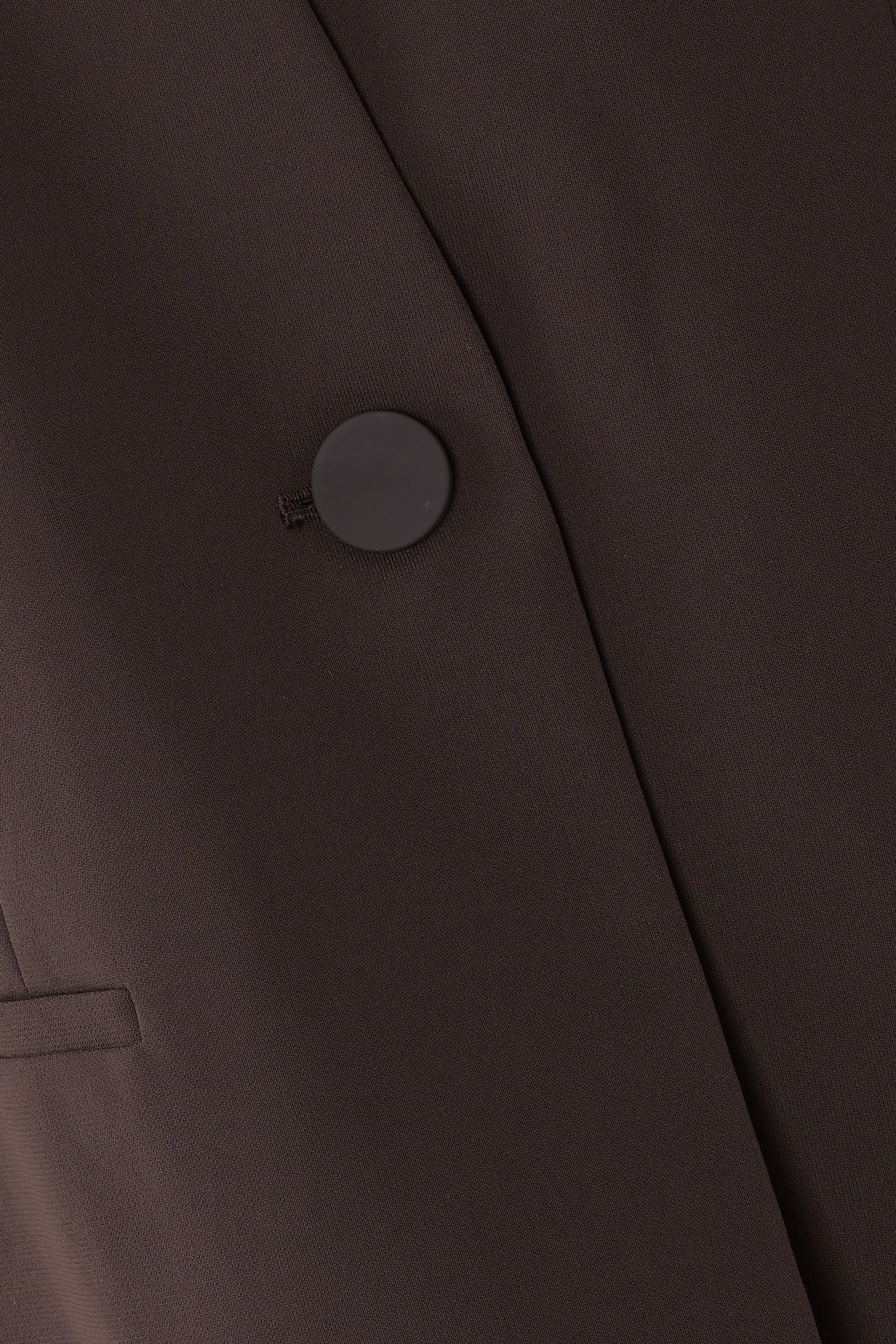 Single-Button Oversized Waistcoat