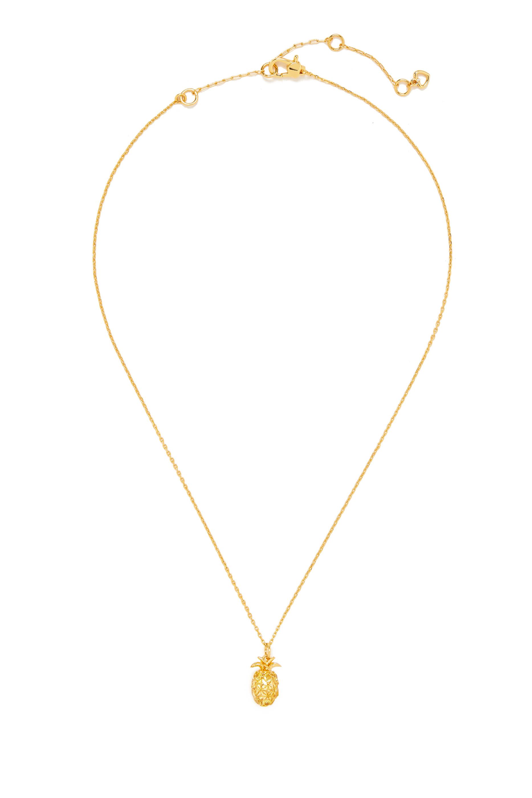 Sweet Treasures Mini Pendant, Plated Metal & Cubic Zirconia