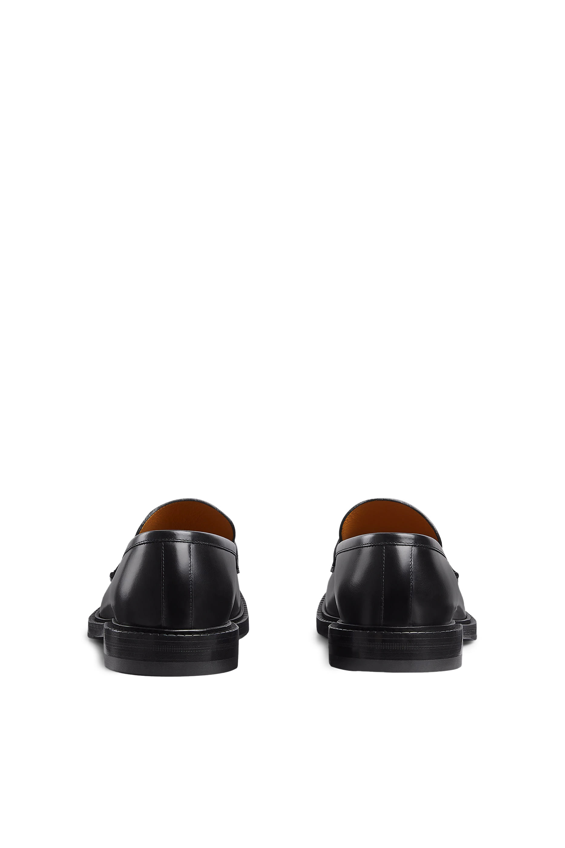 Leather Web Loafers