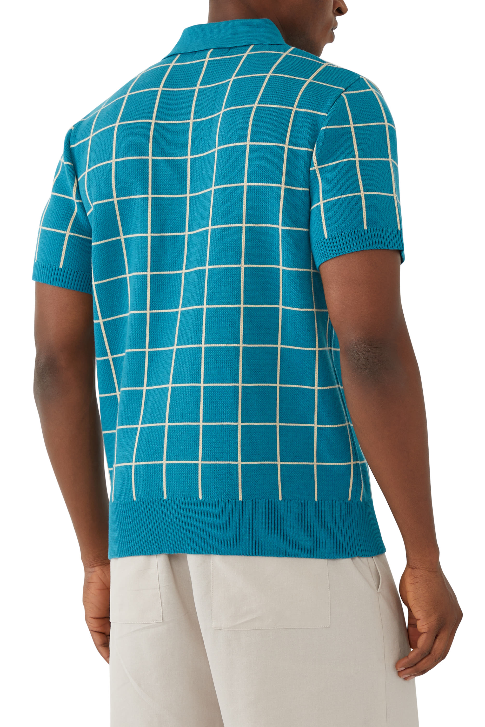 Windowpane Check Polo