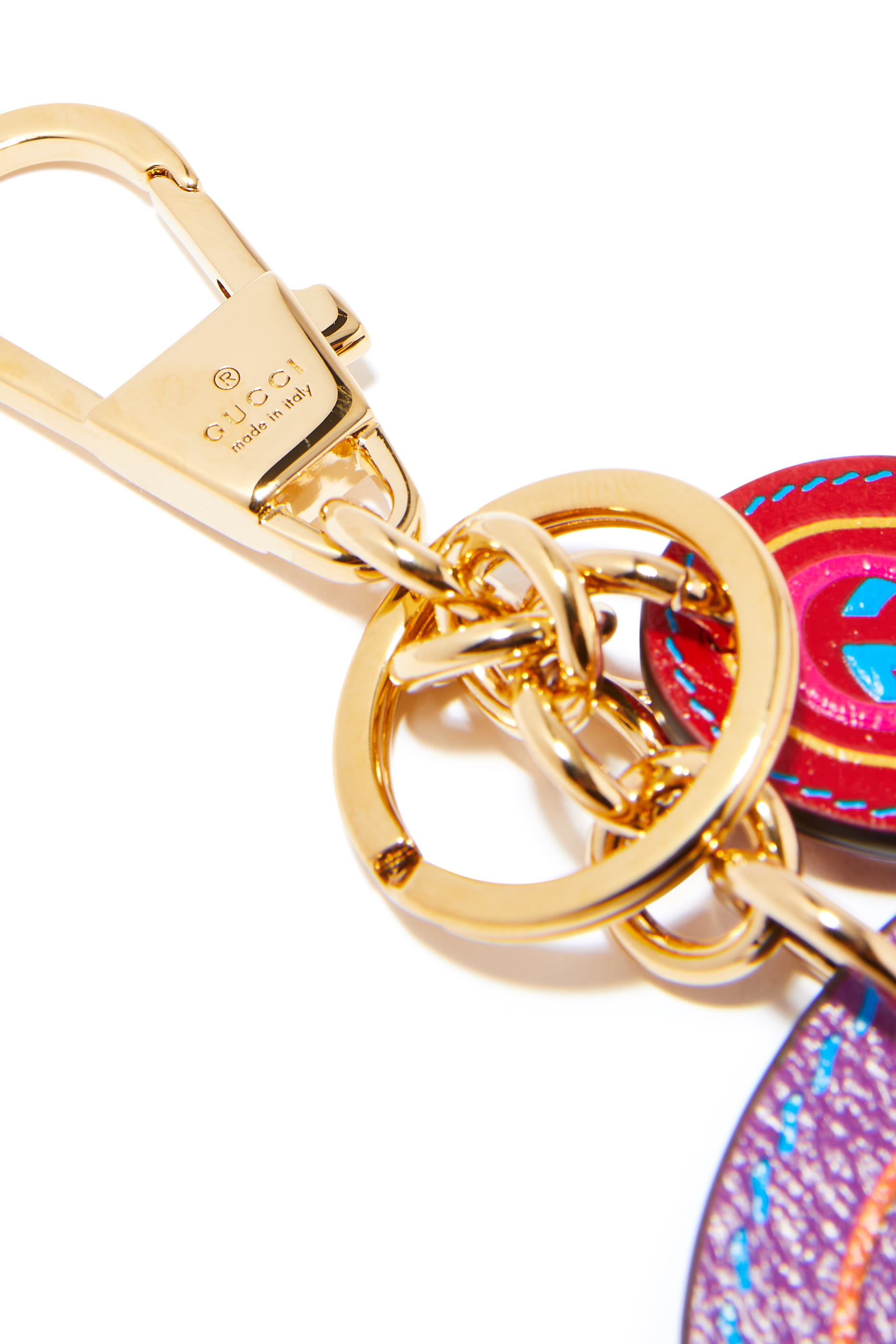 Interlocking G Print Keychain